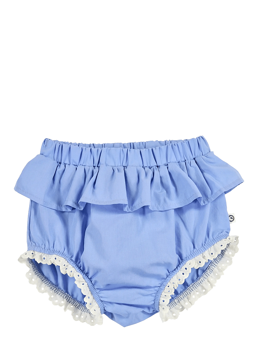 Müsli by Green Cotton - Poplin frill bloomers - bloomers - shell blue - 1