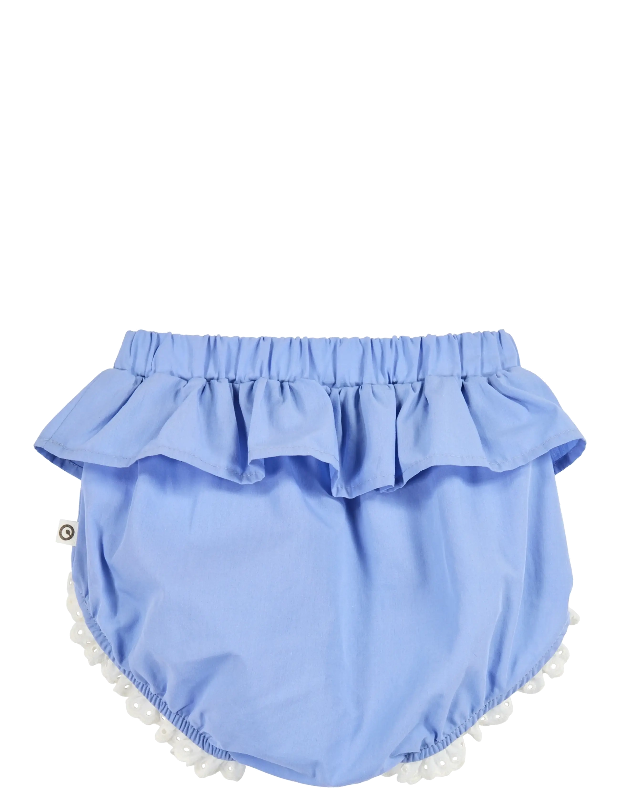 Müsli by Green Cotton - Poplin frill bloomers - bloomers - shell blue - 2