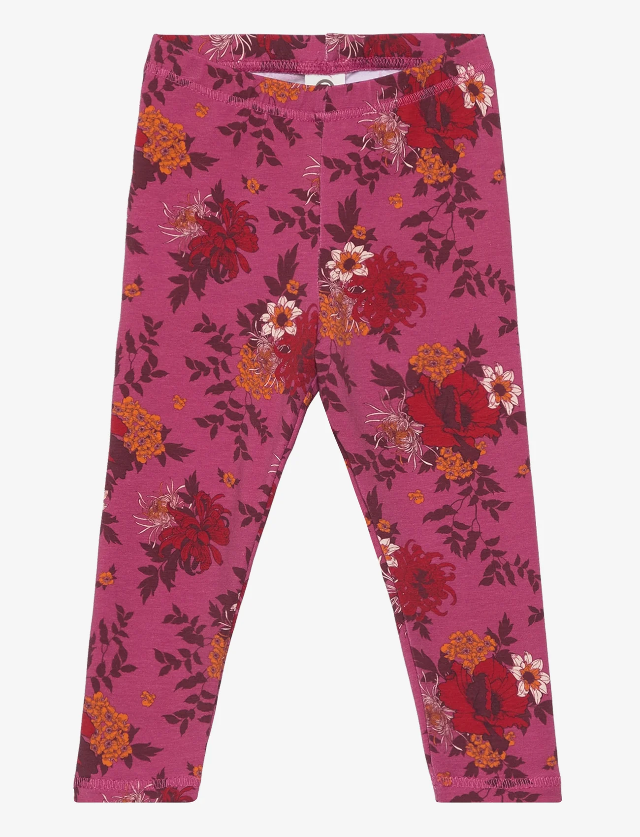 Müsli by Green Cotton - Bloomy leggings baby - lowest prices - boysenberry/fig/berry red - 0
