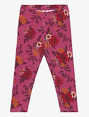 Müsli by Green Cotton - Bloomy leggings baby - najniższe ceny - boysenberry/fig/berry red - 0