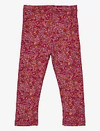 Petit blossom leggings baby - FIG/BOYSENBERRY/BERRY RED