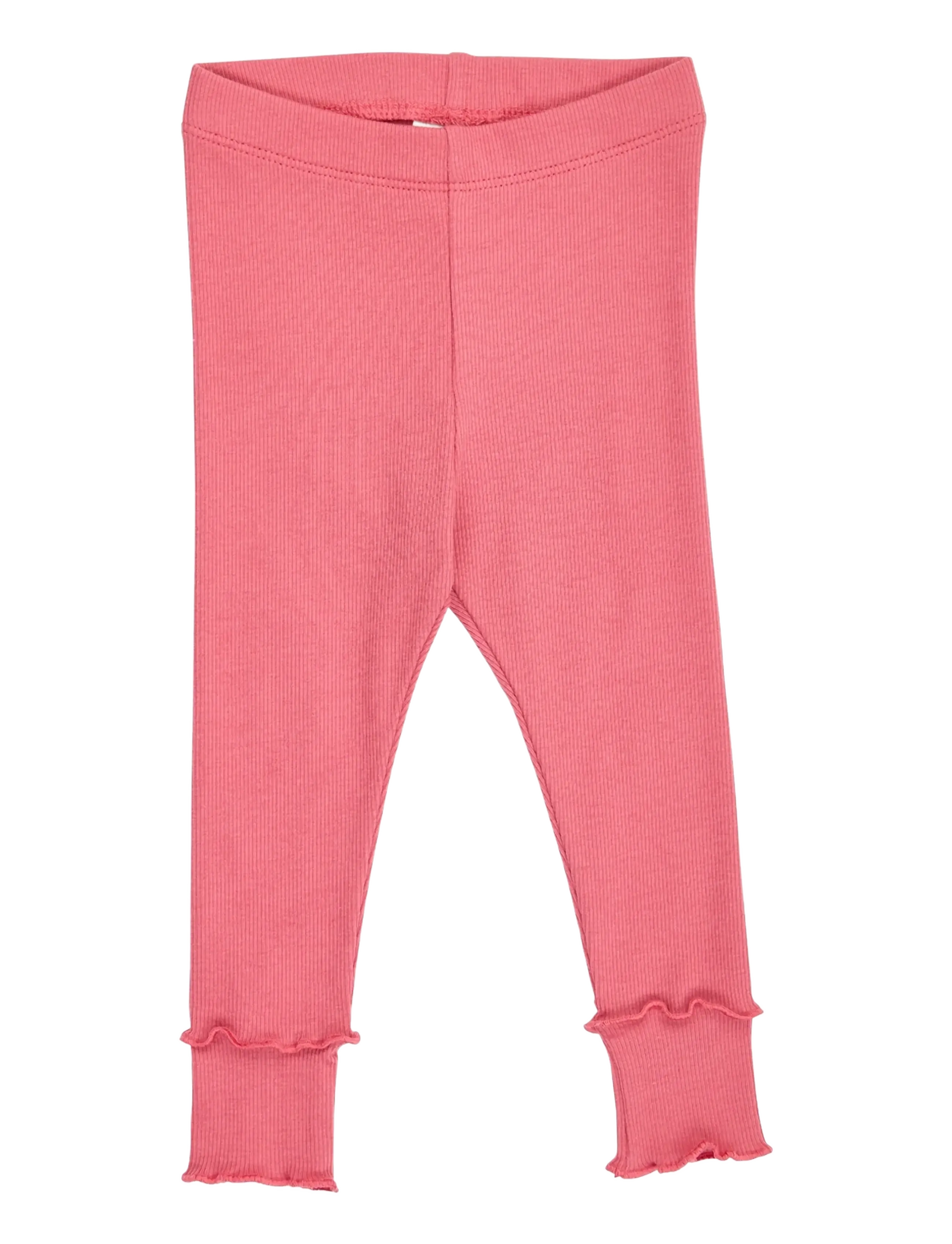 Müsli Cozy me rib deco leggings baby - Underdele - BAROQUE ROSE / pink/rose