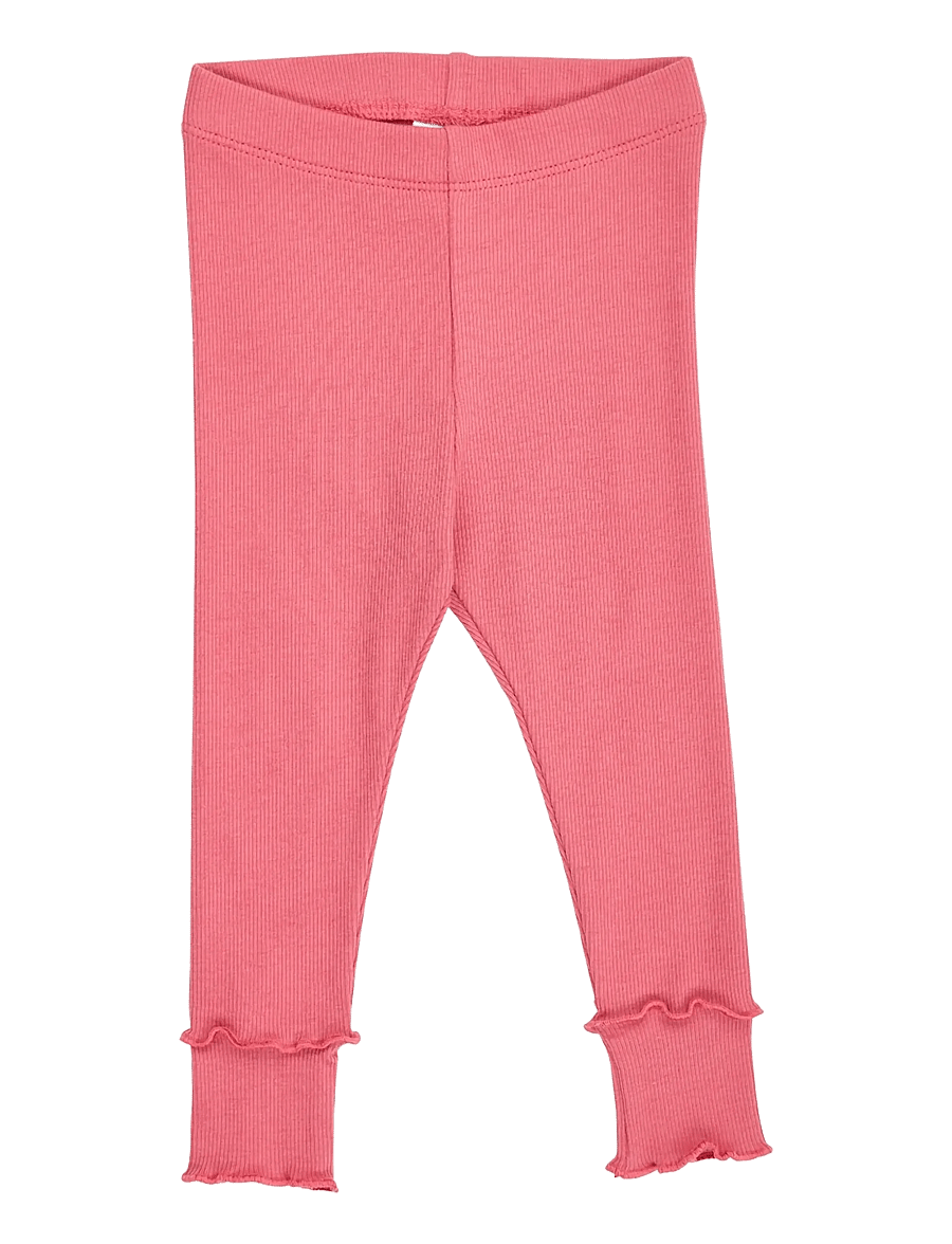 Müsli - Cozy me rib deco leggings baby - baroque rose - 0