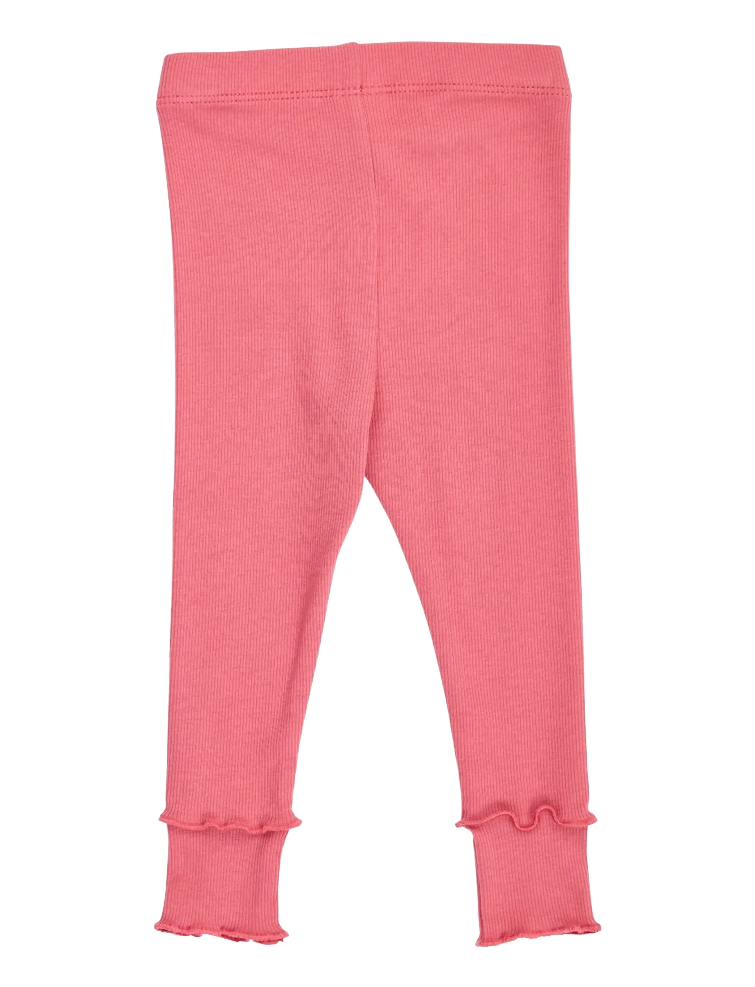 Müsli - Cozy me rib deco leggings baby - baroque rose - 1