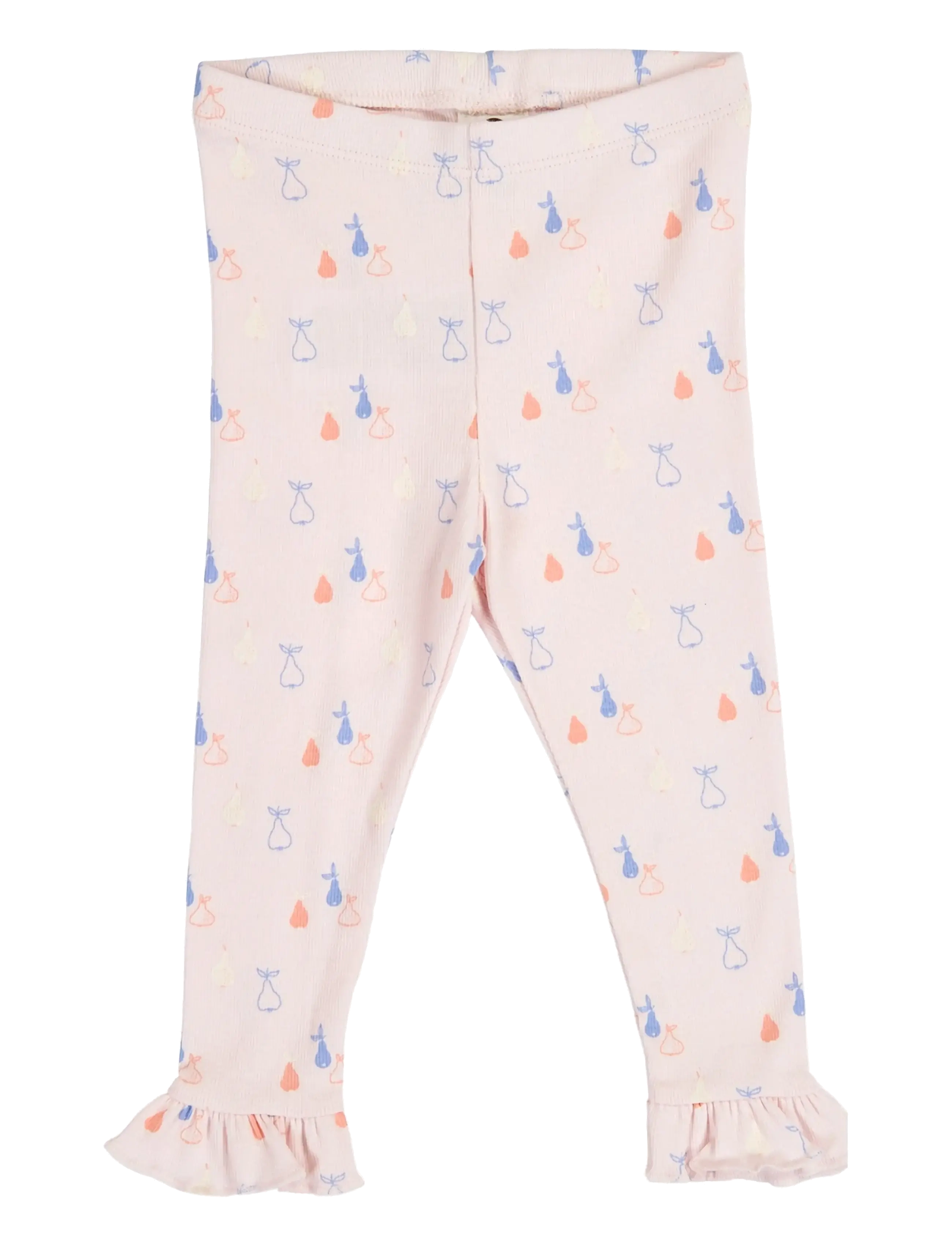 Müsli by Green Cotton Picnic frill leggings baby - Riided - PRIMROSE/ SHELL BLUE/ TOFU / pink/rose