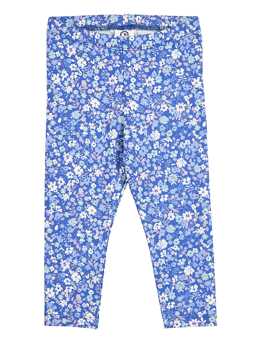 Müsli by Green Cotton - Primrose leggings baby - leggings - azure blue/ nectar/ tofu - 0
