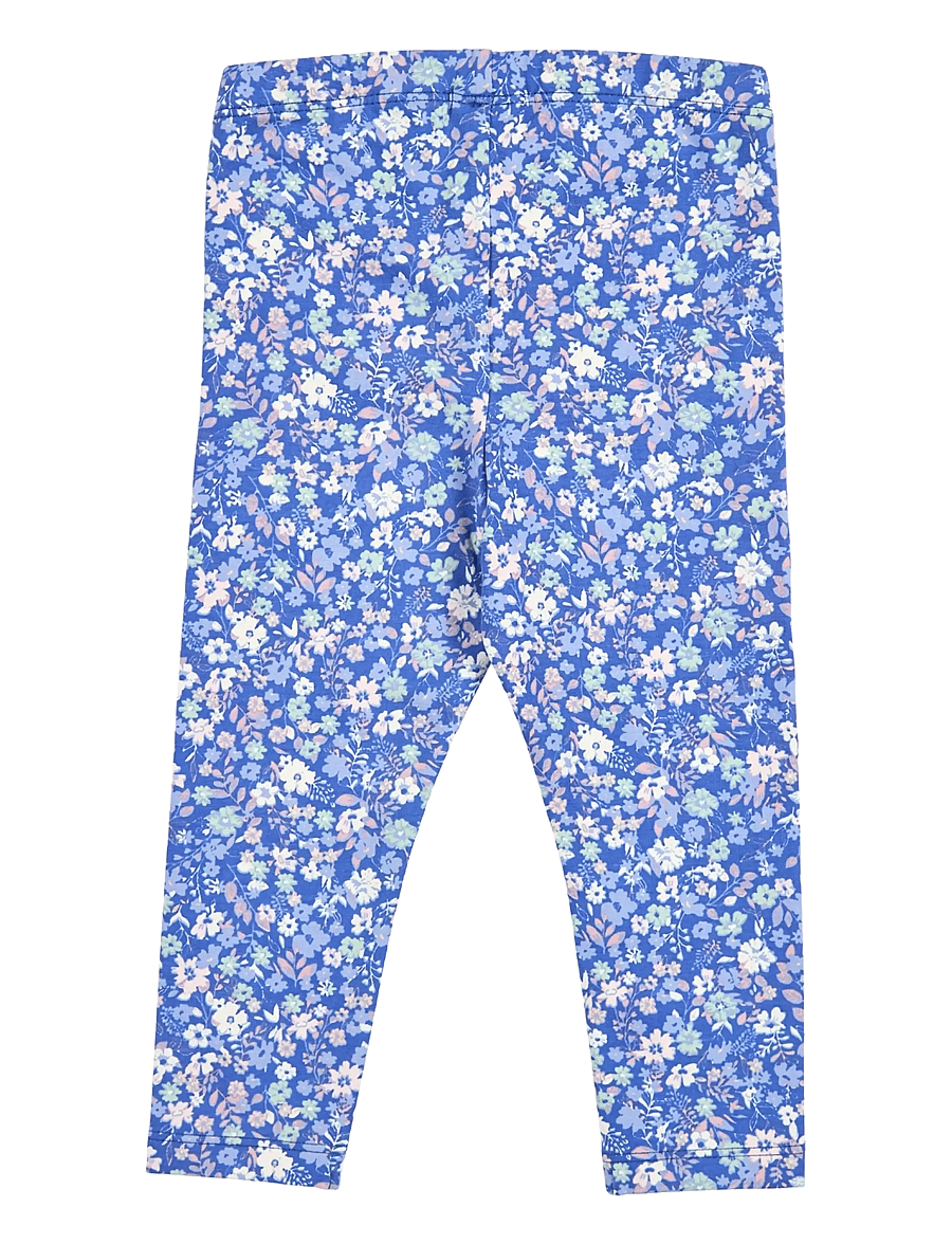 Müsli by Green Cotton - Primrose leggings baby - leggings - azure blue/ nectar/ tofu - 1
