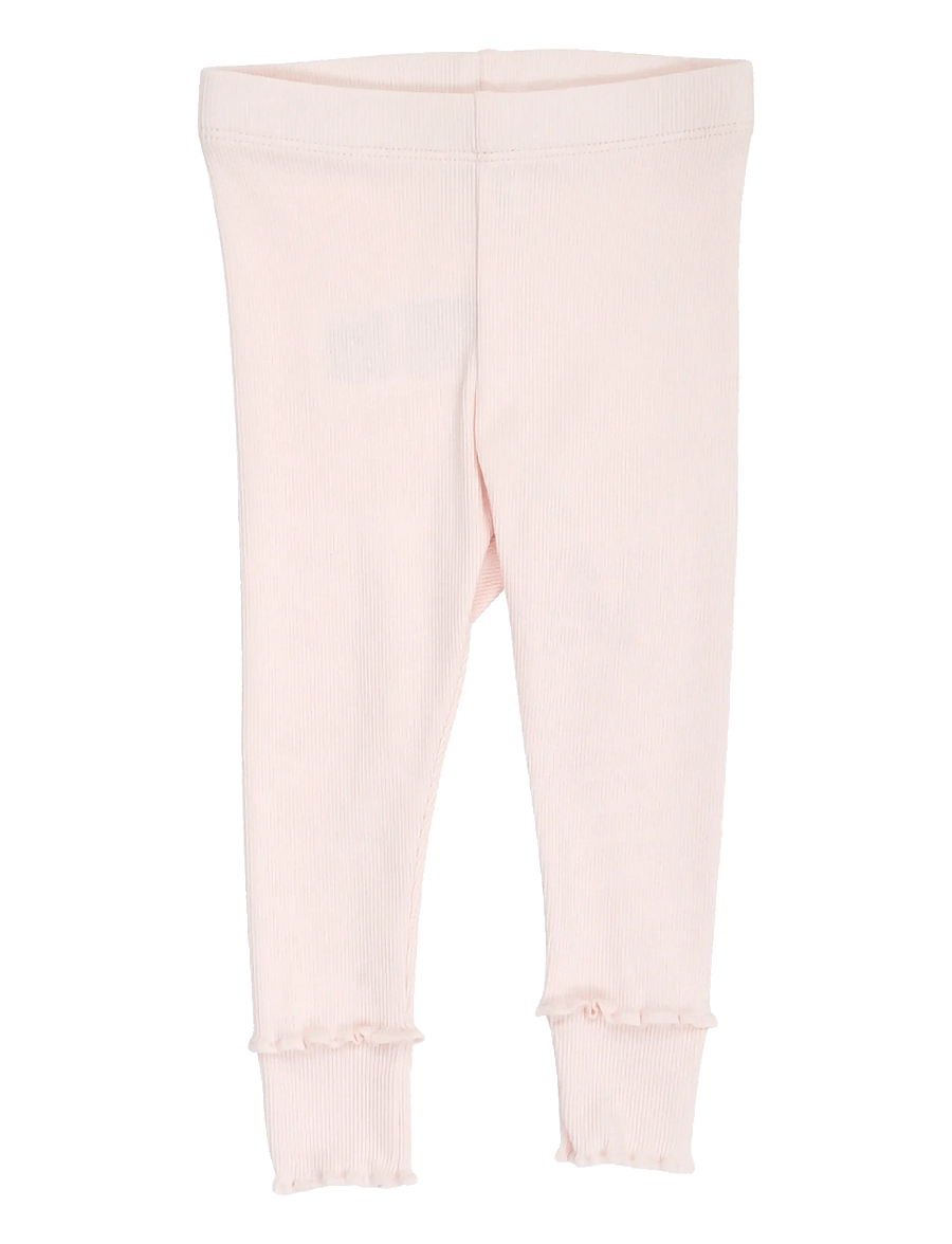 Müsli by Green Cotton - Cozy me rib deco leggings baby - leggings - primrose - 1