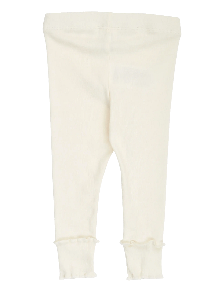 Müsli by Green Cotton - Cozy me rib deco leggings baby - leggings - tofu - 1