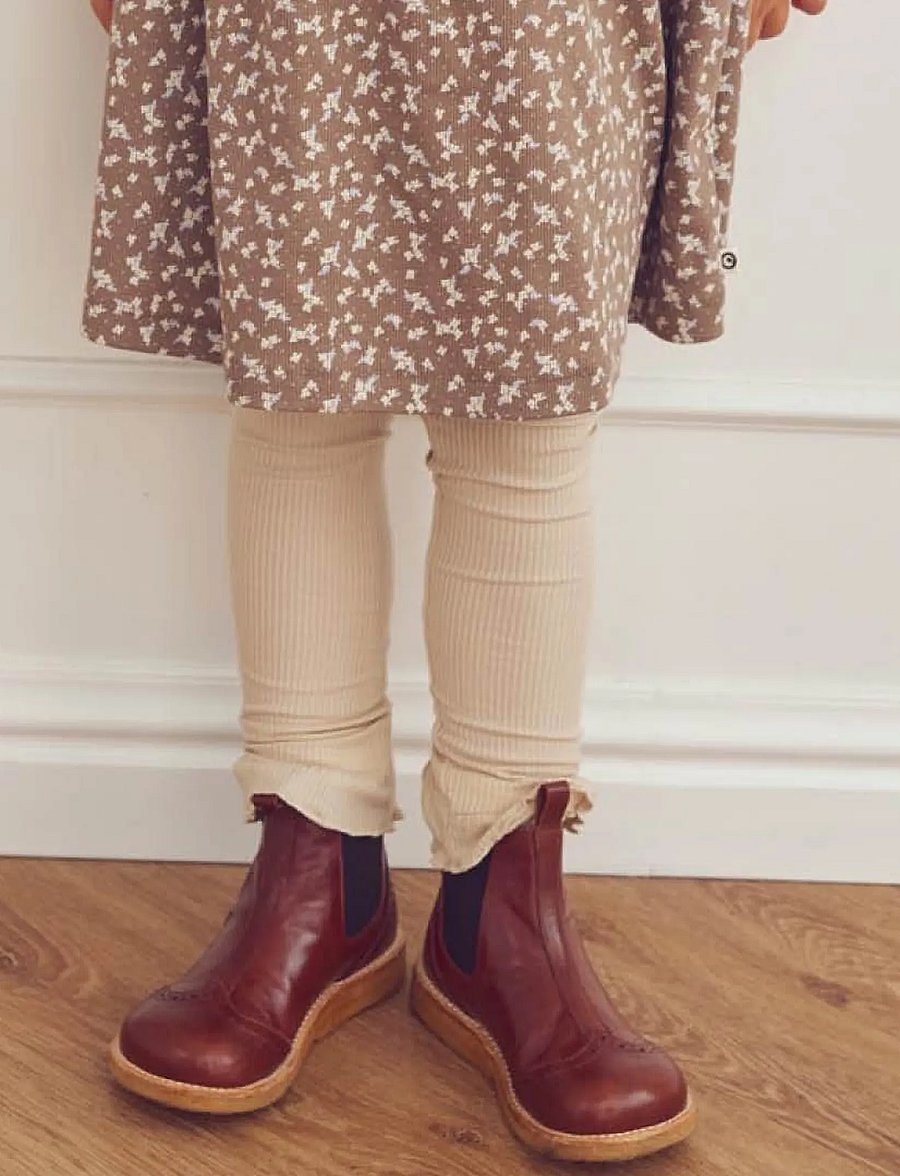 Müsli - Mellow frill leggings - leggings - oak - 0