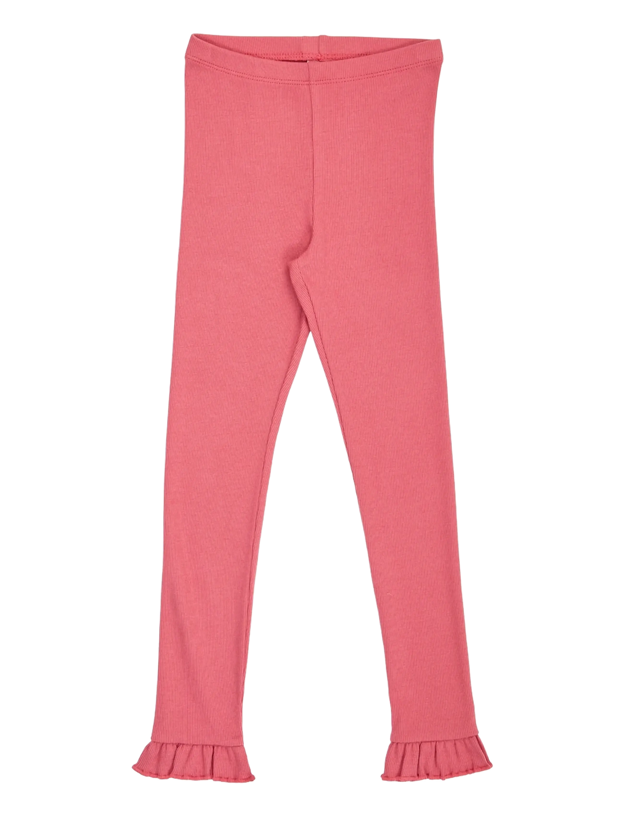 Müsli - Cozy me rib frill leggings - baroque rose - 1