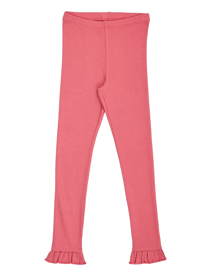 Müsli - Cozy me rib frill leggings - baroque rose - 1
