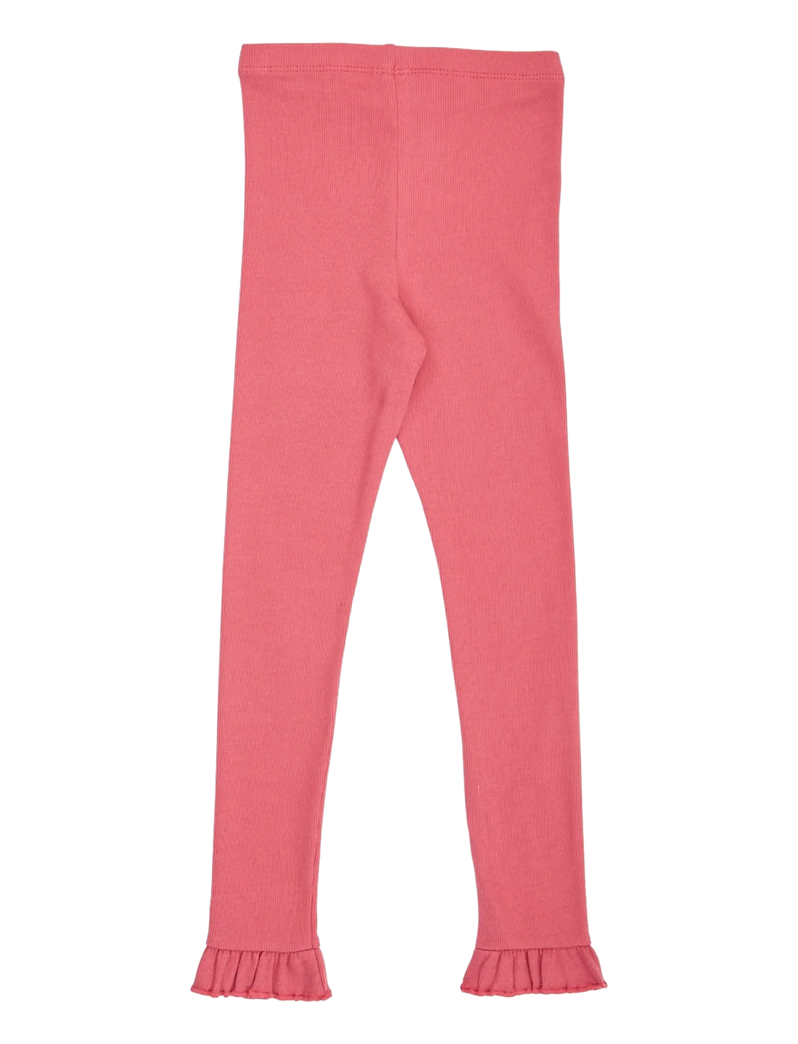 Müsli - Cozy me rib frill leggings - baroque rose - 2