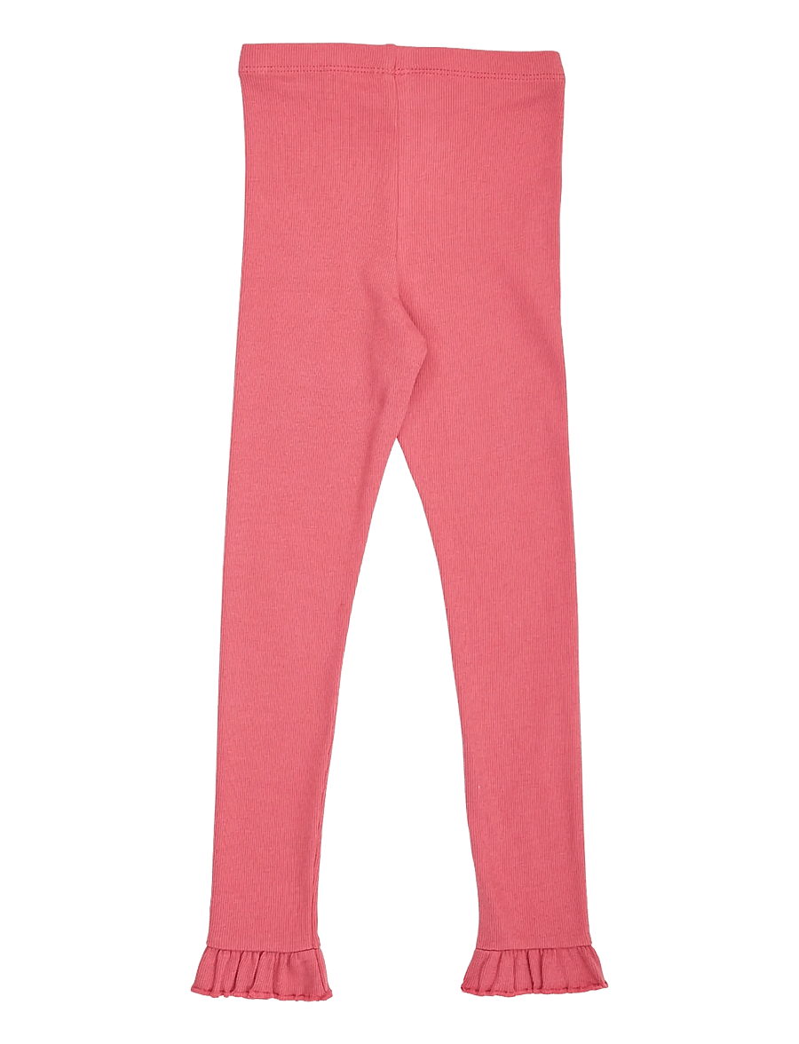 Müsli - Cozy me rib frill leggings - baroque rose - 2