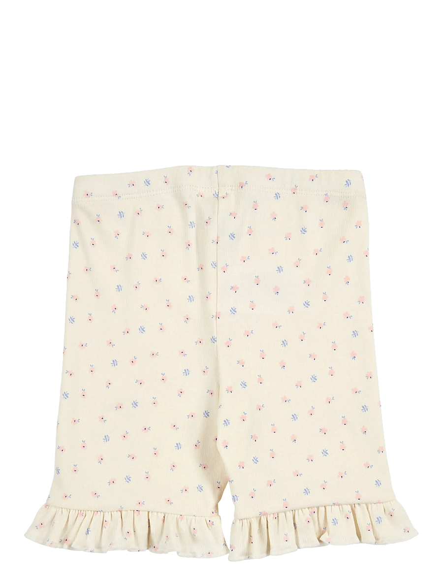 Müsli by Green Cotton - Spring frill tights - cykelshorts - tofu/ nectar/ shell blue - 2