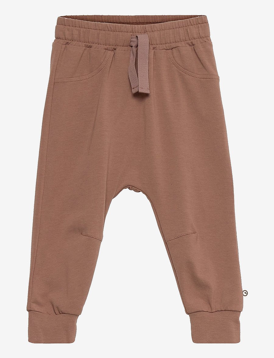Müsli by Green Cotton - Cozy me dart pants baby - brown sugar - 0