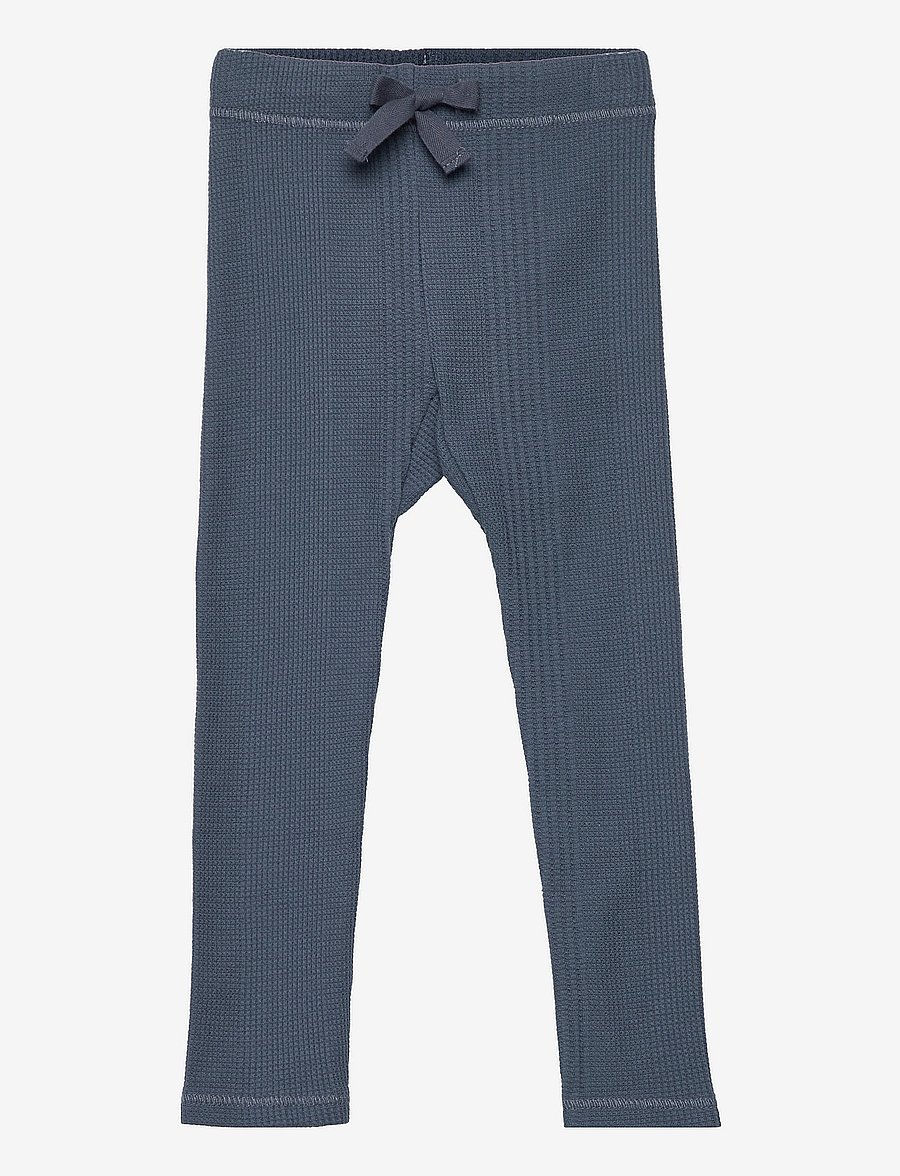 Müsli by Green Cotton - Waffle rib pants baby - midnight - 0