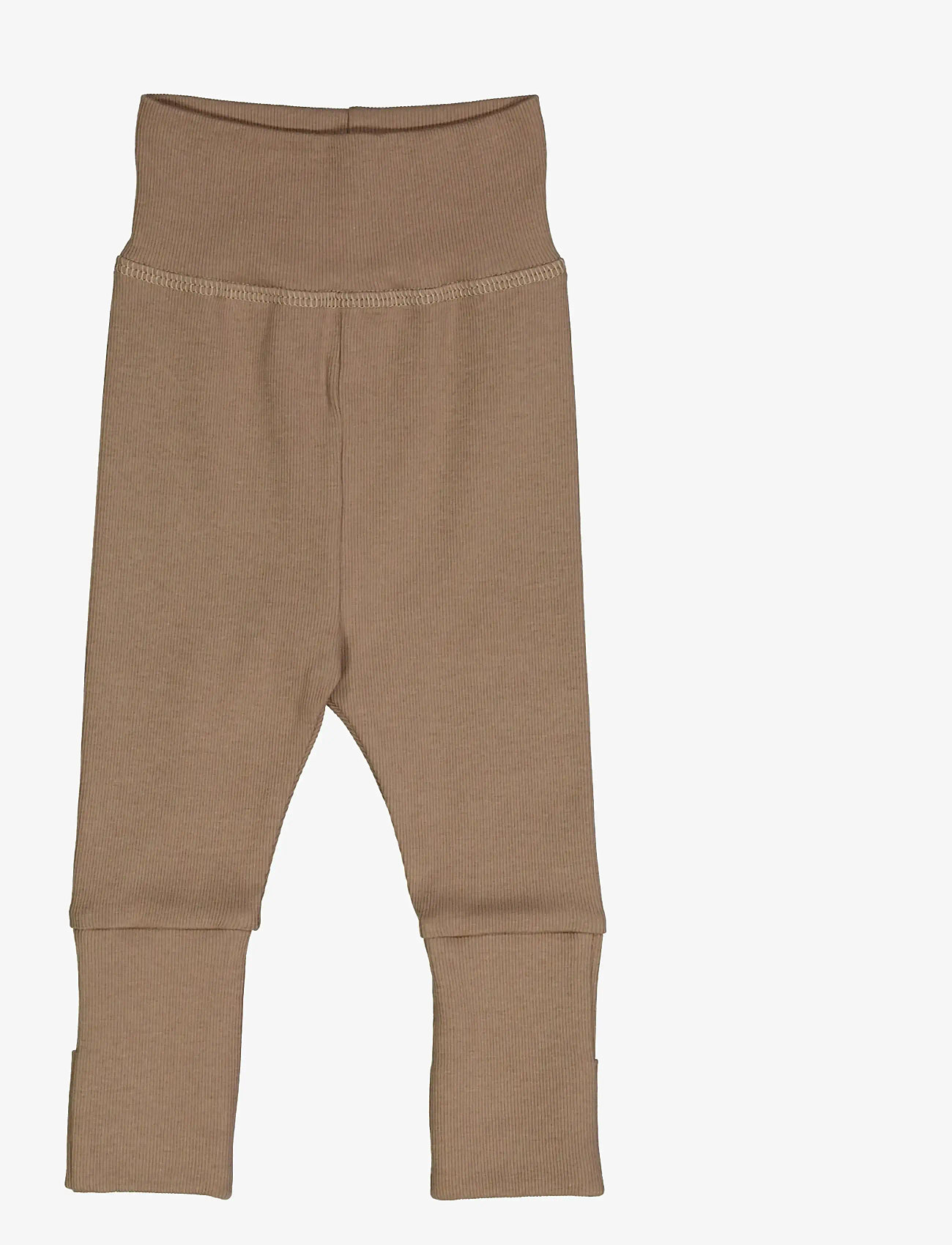 Müsli by Green Cotton - Rib pants - leggings - walnut - 1