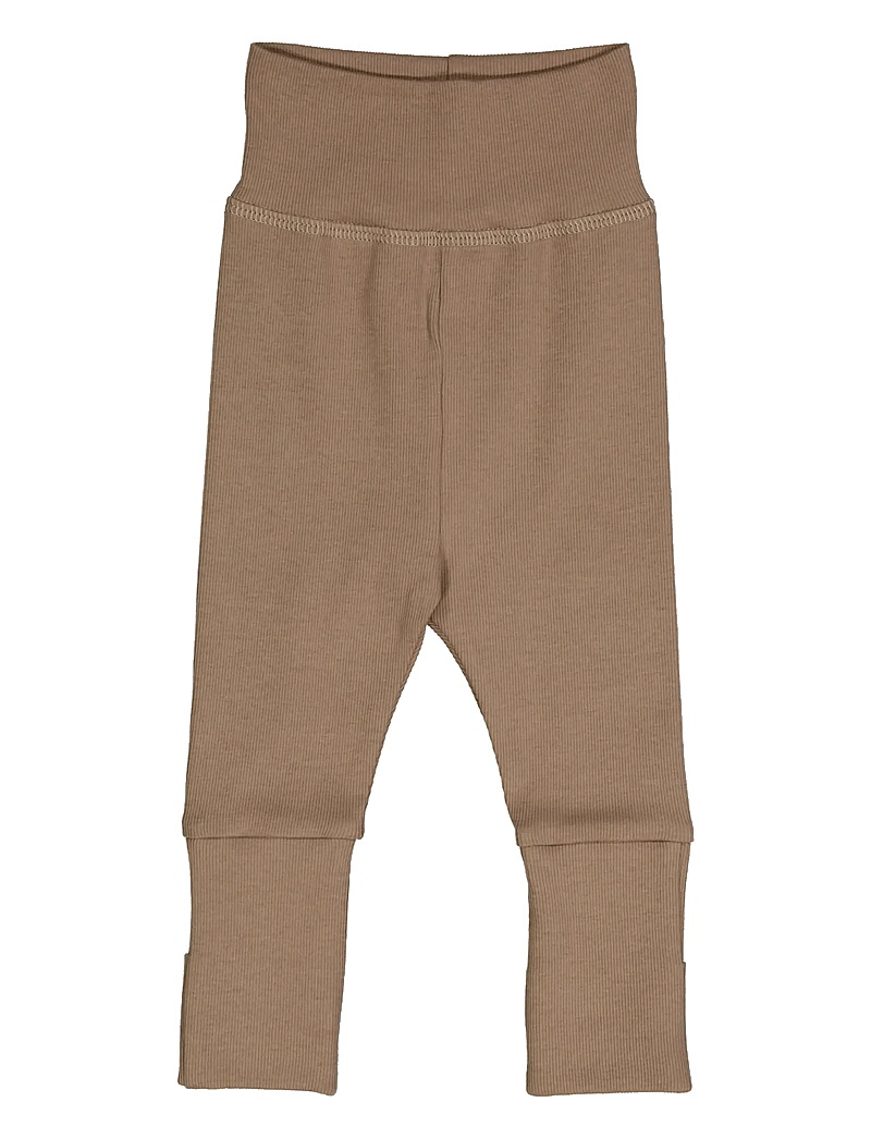Müsli by Green Cotton - Rib pants - leggings - walnut - 1