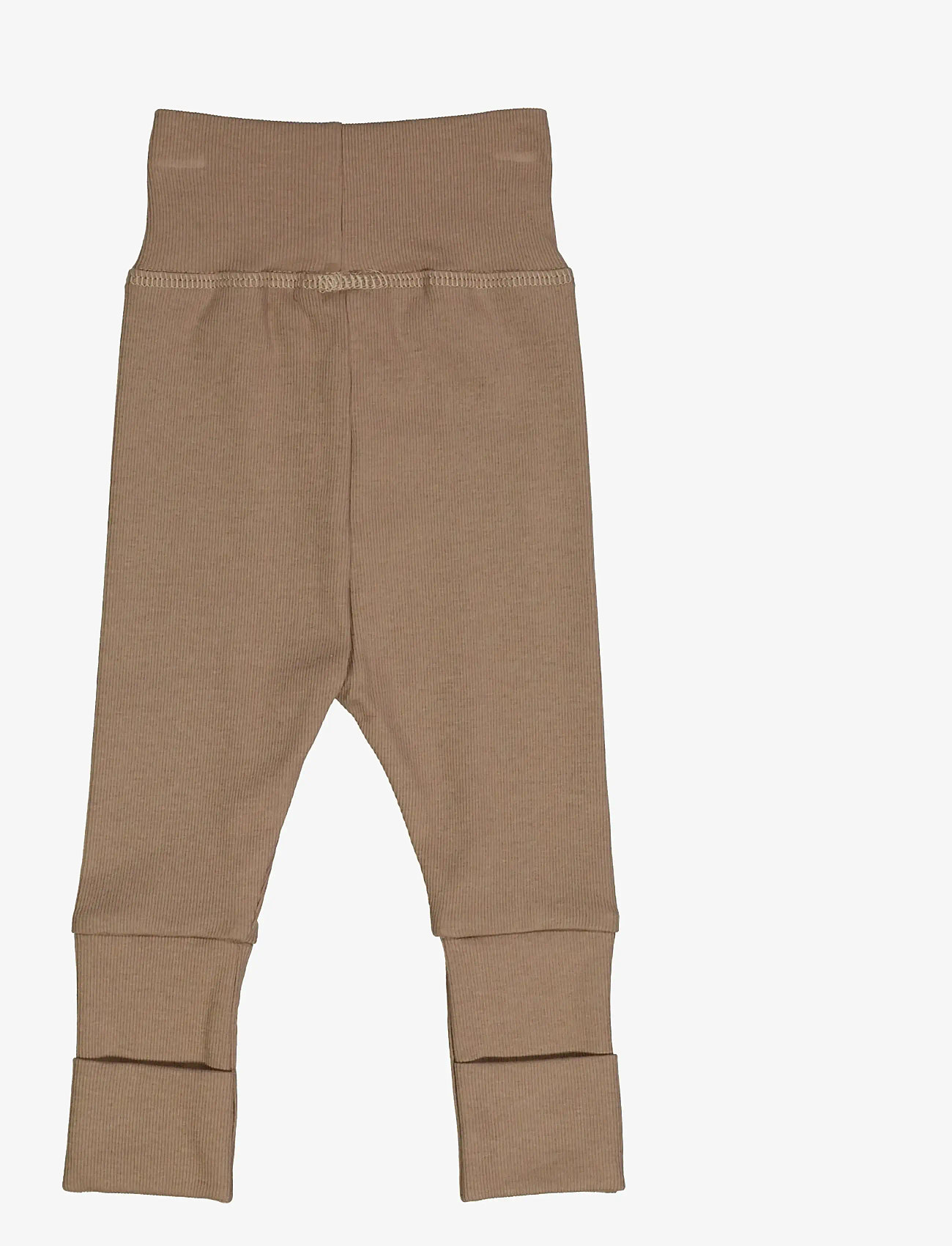 Müsli by Green Cotton - Rib pants - leggings - walnut - 2