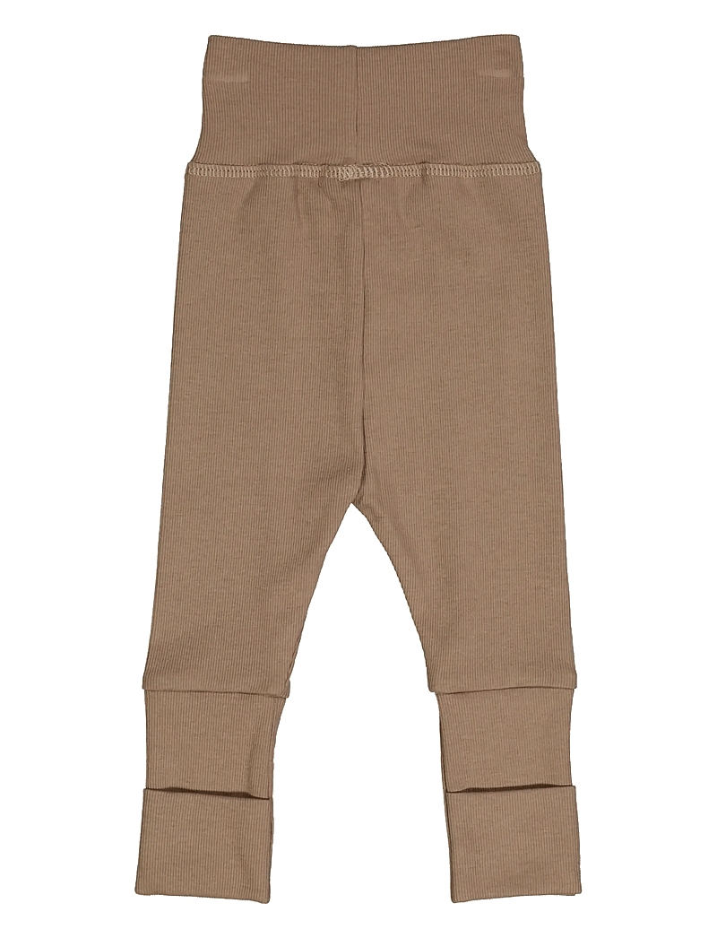 Müsli by Green Cotton - Rib pants - leggings - walnut - 2