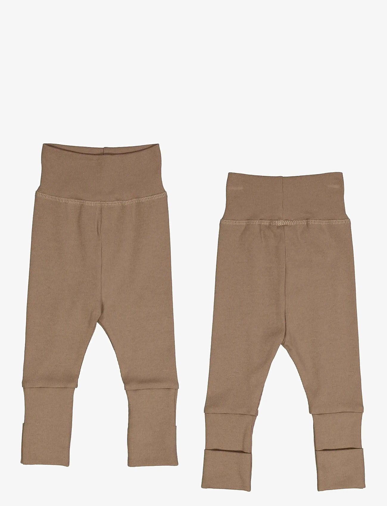 Müsli by Green Cotton - Rib pants - leggings - walnut - 3