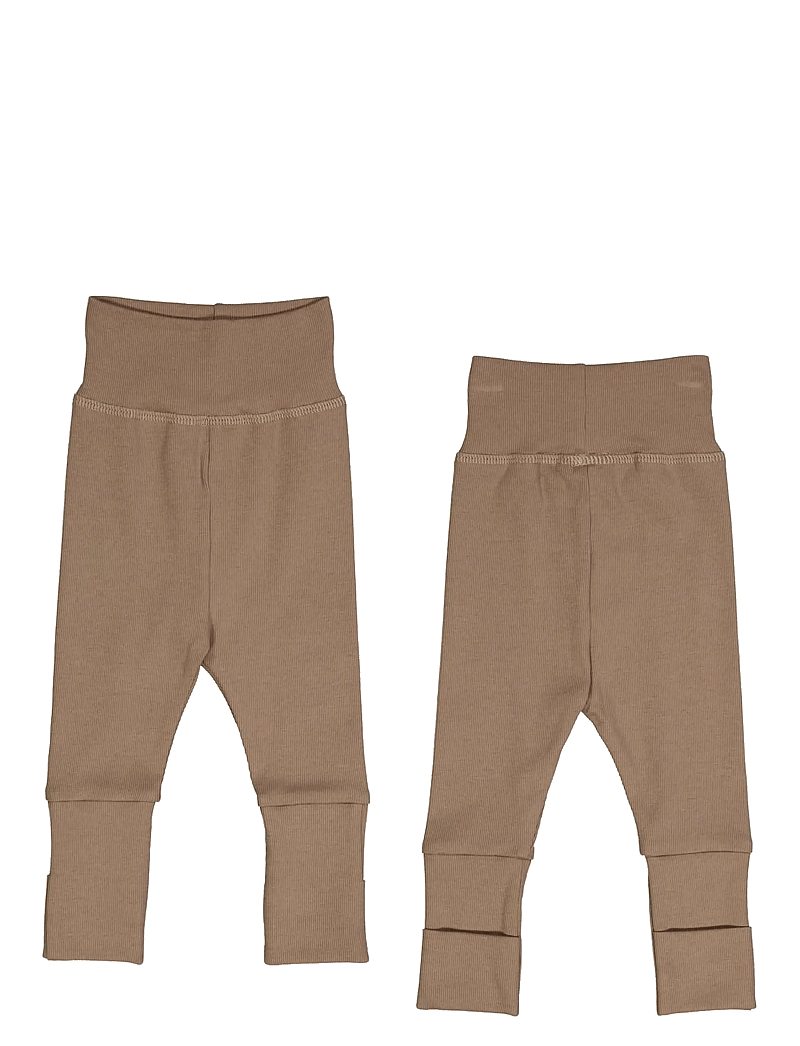 Müsli by Green Cotton - Rib pants - leggings - walnut - 3