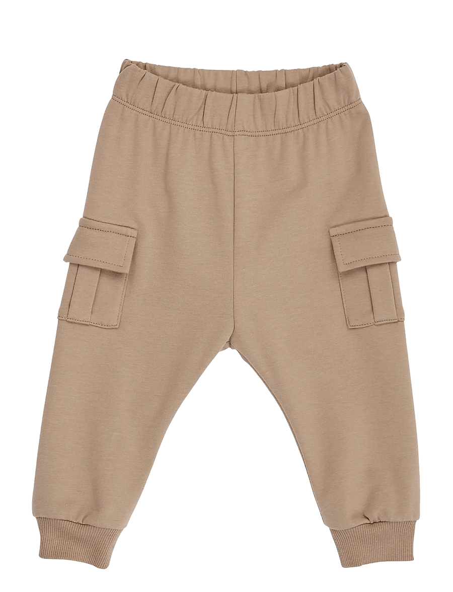 Müsli - Cozy me sweat cargo pants baby - walnut - 1