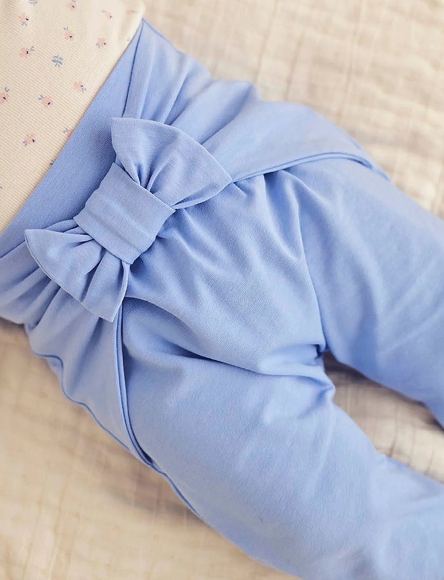Müsli by Green Cotton - Cozy me lace pants baby - jogginghosen - shell blue - 3