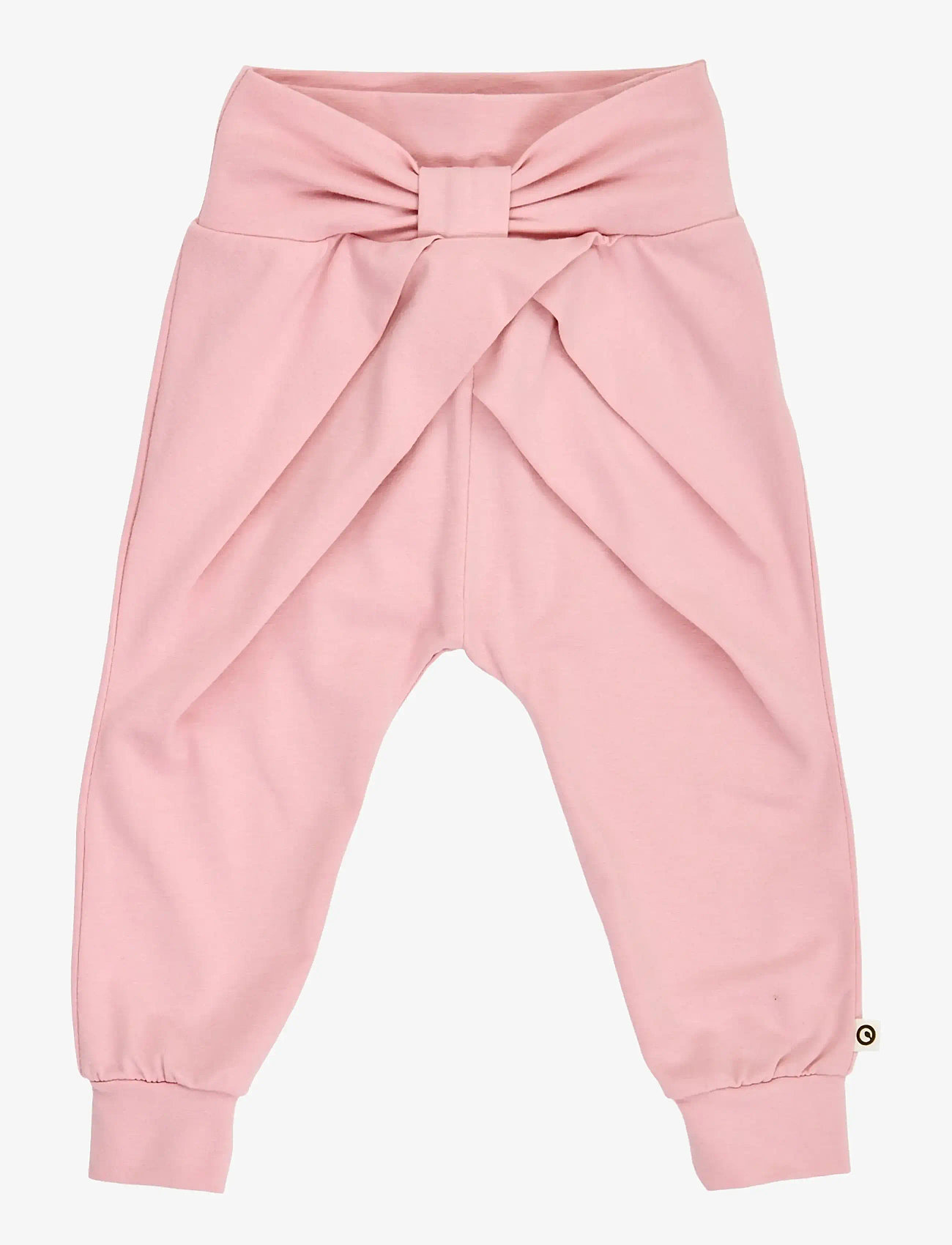 Müsli by Green Cotton - Cozy me bow pants baby - mjukisbyxor - nectar - 0