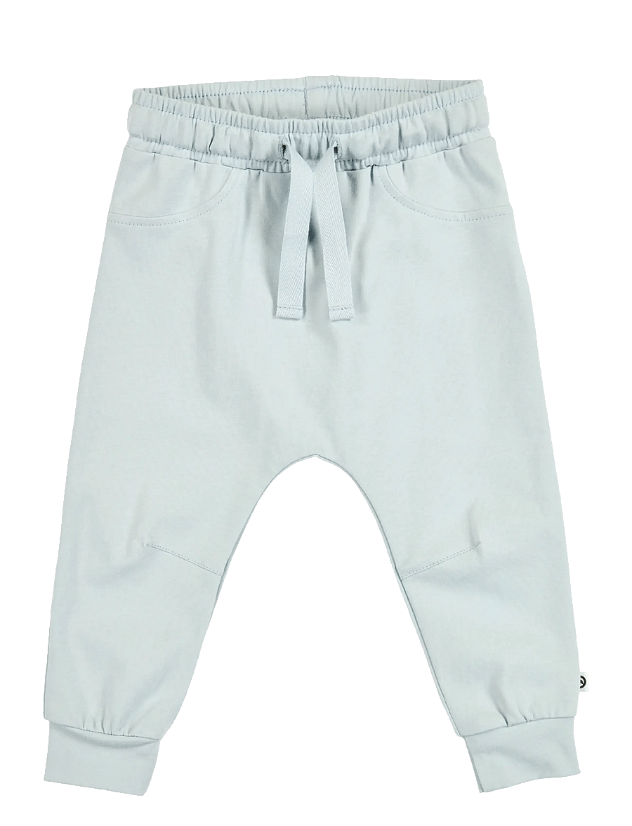 Müsli by Green Cotton - Cozy me dart pants baby - babybukser - ocean - 0