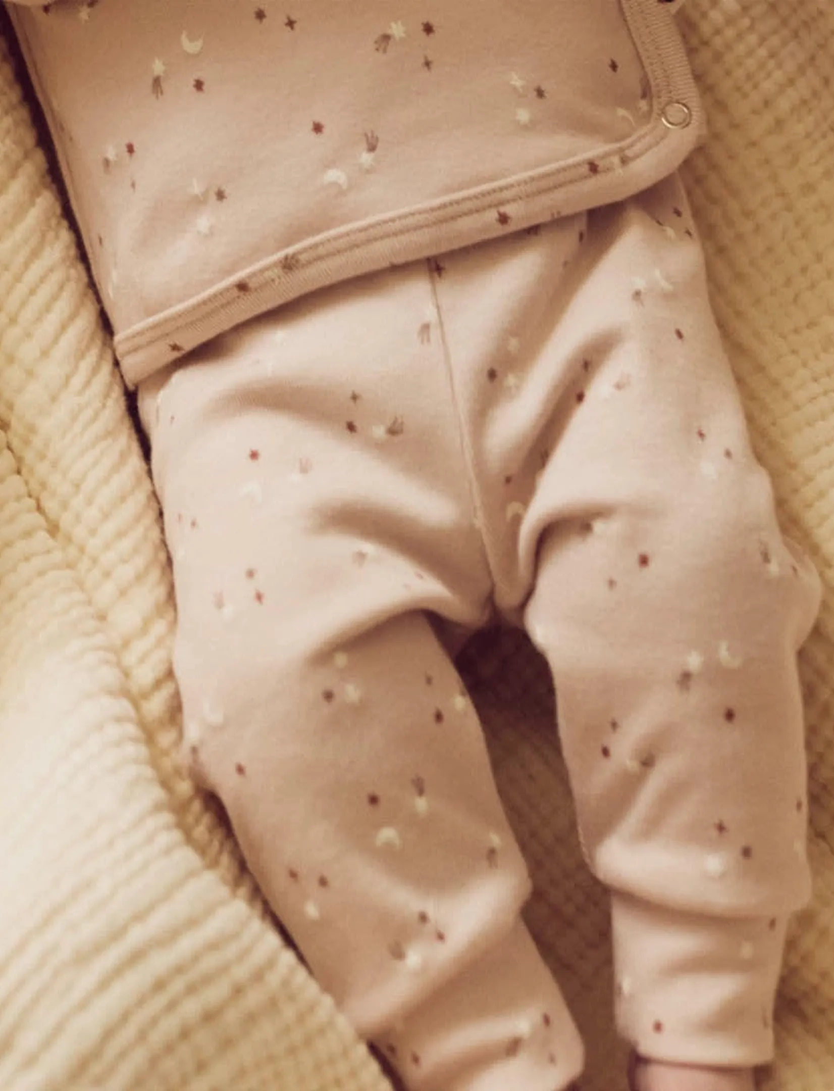 Müsli Stars Pants, Børn, Baby Stjerneprint Ribbukser, Pink, Str: 74