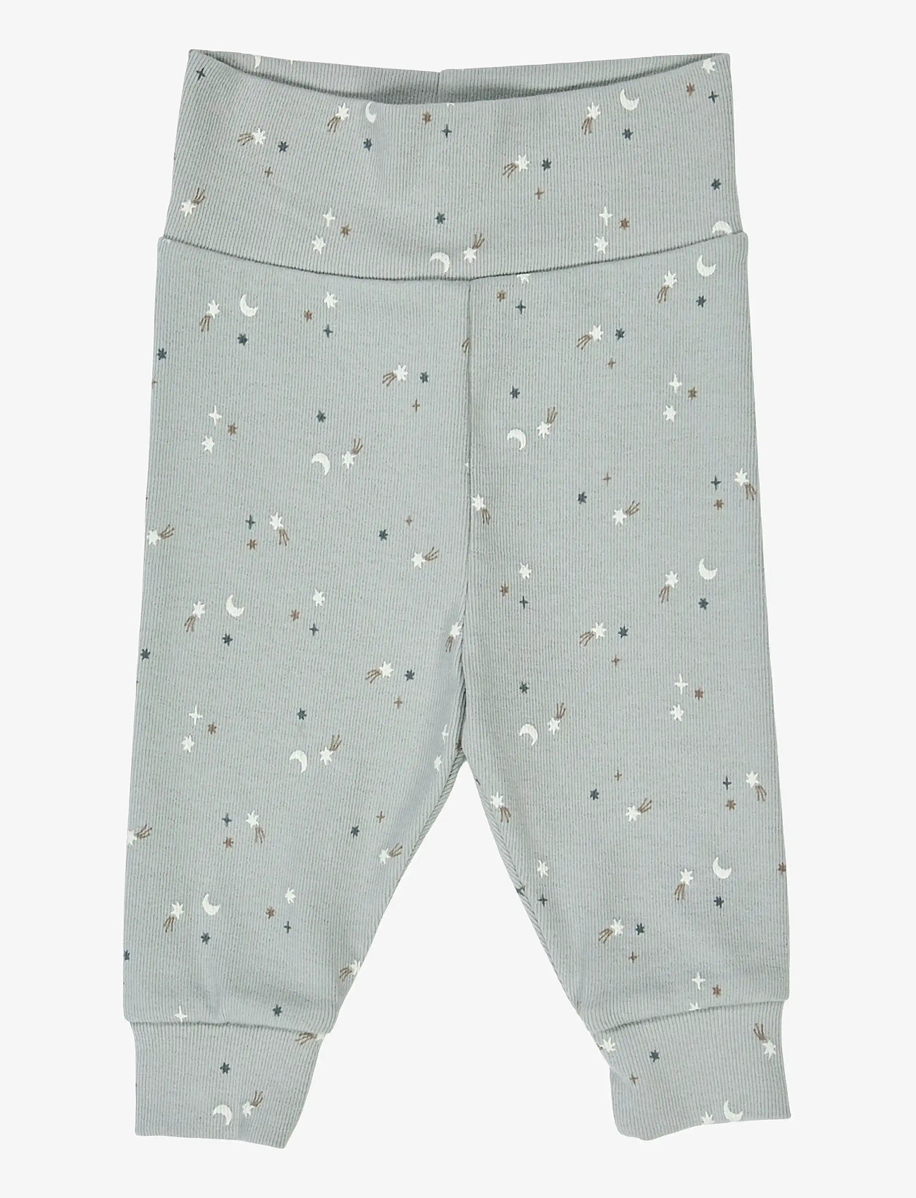 Müsli by Green Cotton - Stars pants - leggings - jasmin blue/ walnut/ stormy blue - 1