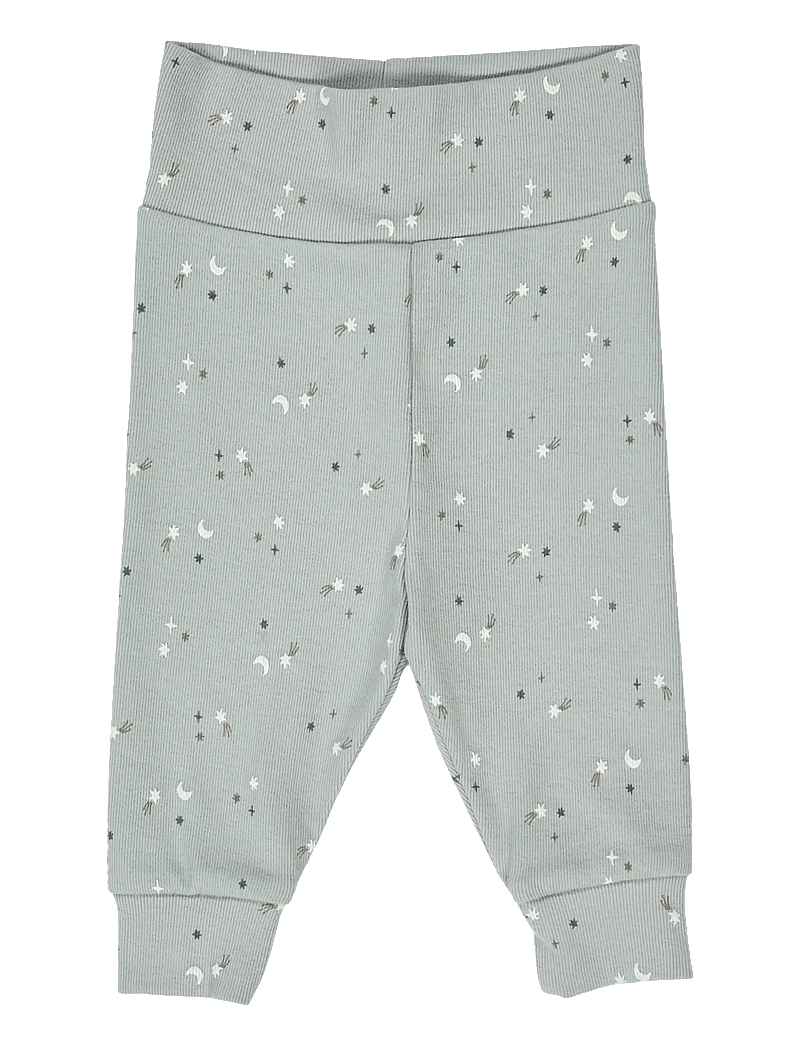 Müsli by Green Cotton - Stars pants - leggings - jasmin blue/ walnut/ stormy blue - 1