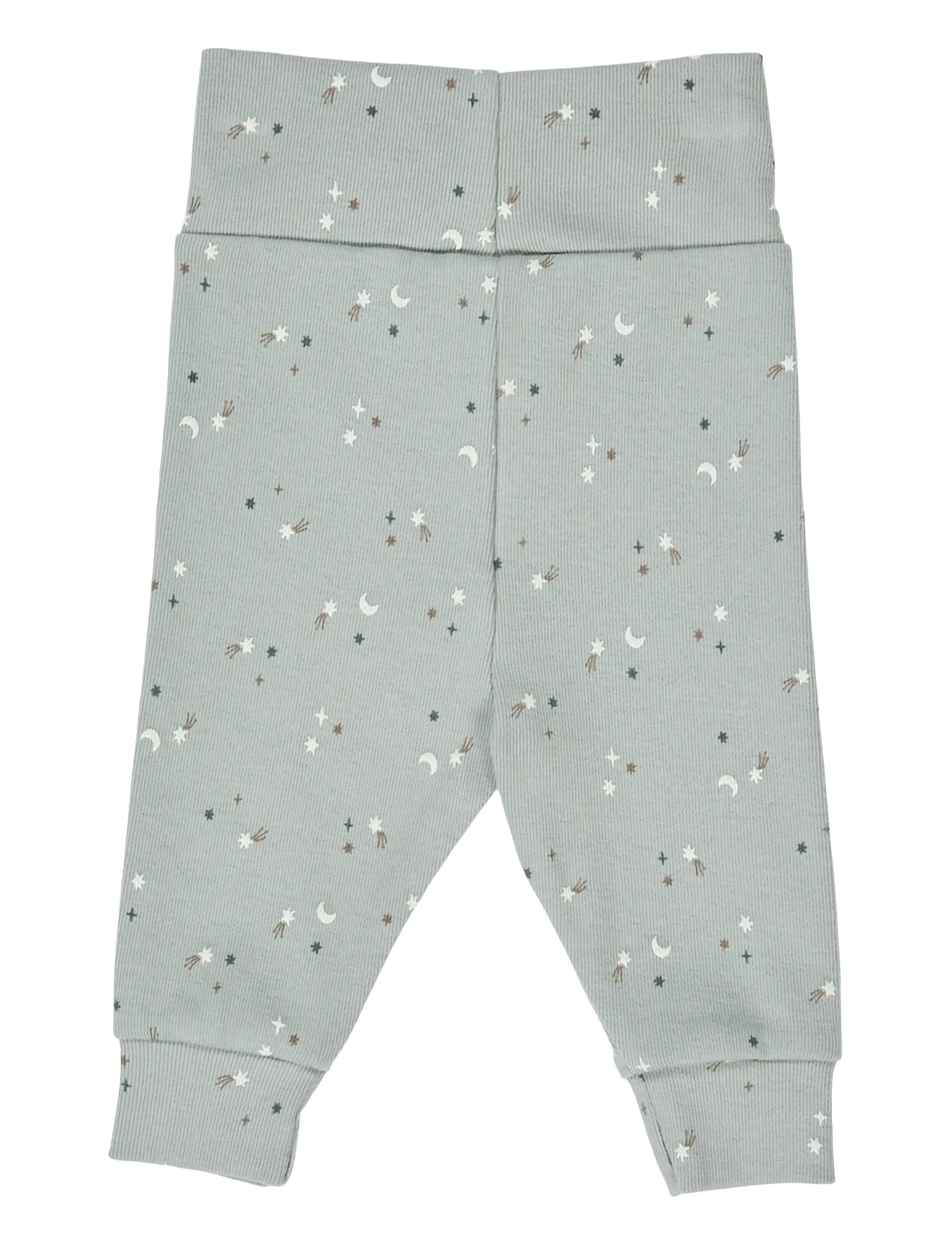 Müsli by Green Cotton - Stars pants - leggings - jasmin blue/ walnut/ stormy blue - 2