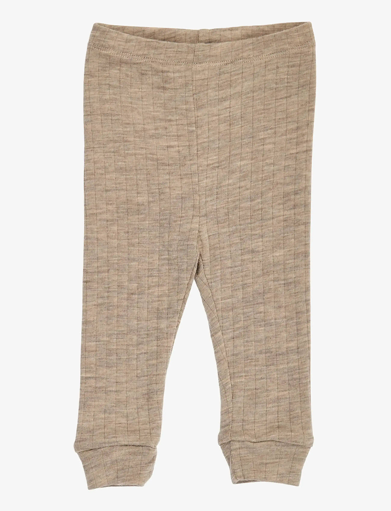 Müsli by Green Cotton - Woolly rib cuff pants - base layer baby - balsam melange - 0