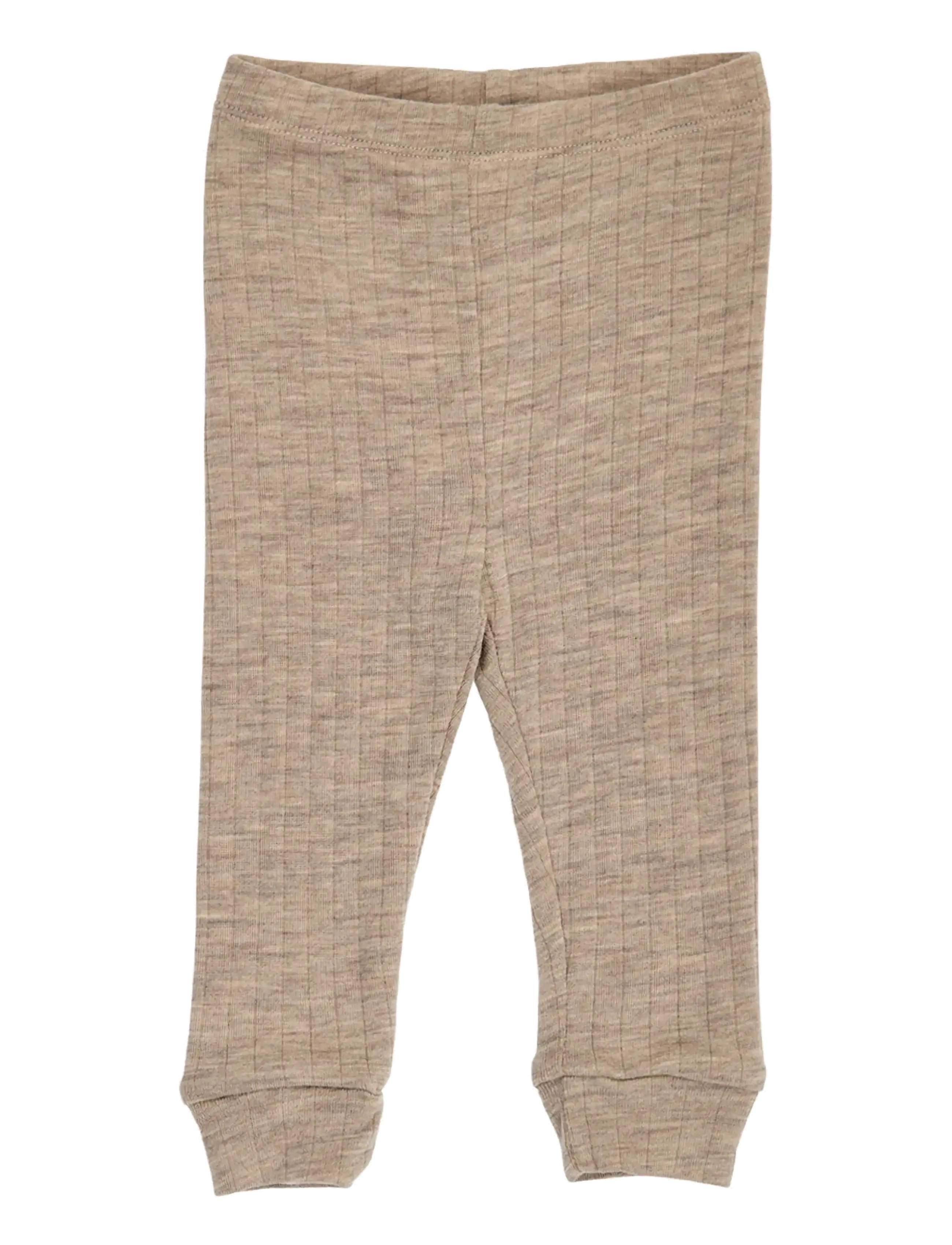 Müsli by Green Cotton Woolly rib cuff pants - Funktionsunterwäsche - BALSAM MELANGE / beige