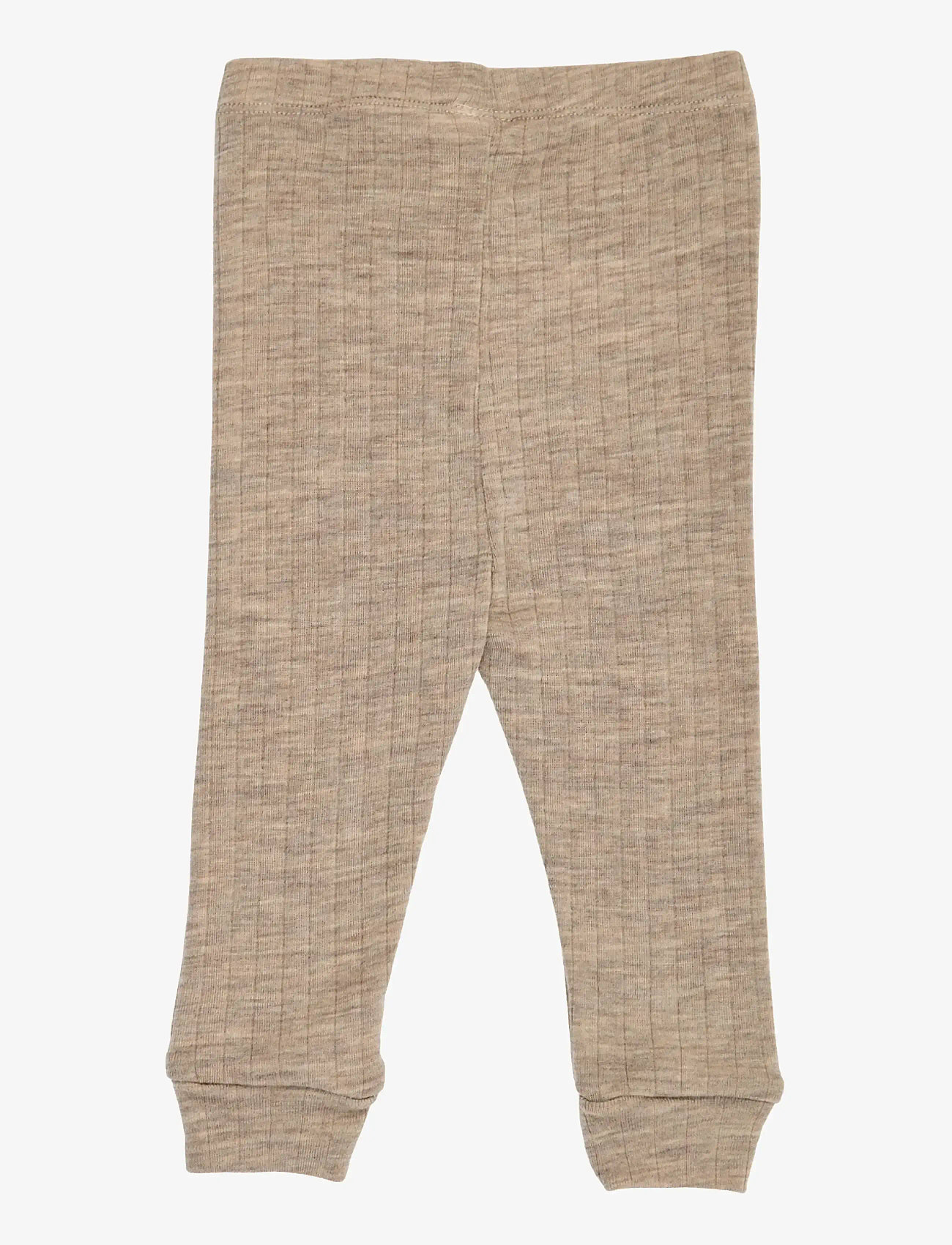 Müsli by Green Cotton - Woolly rib cuff pants - base layer baby - balsam melange - 1