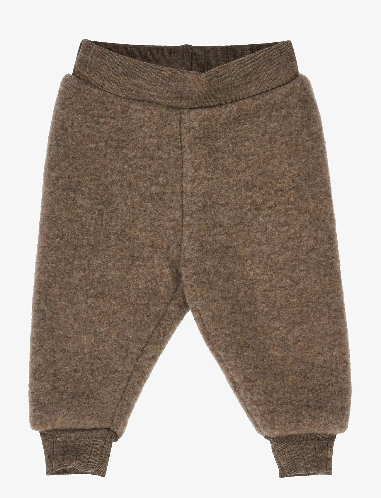 Müsli by Green Cotton - Woolly fleece pants - babyhosen - walnut melange - 1