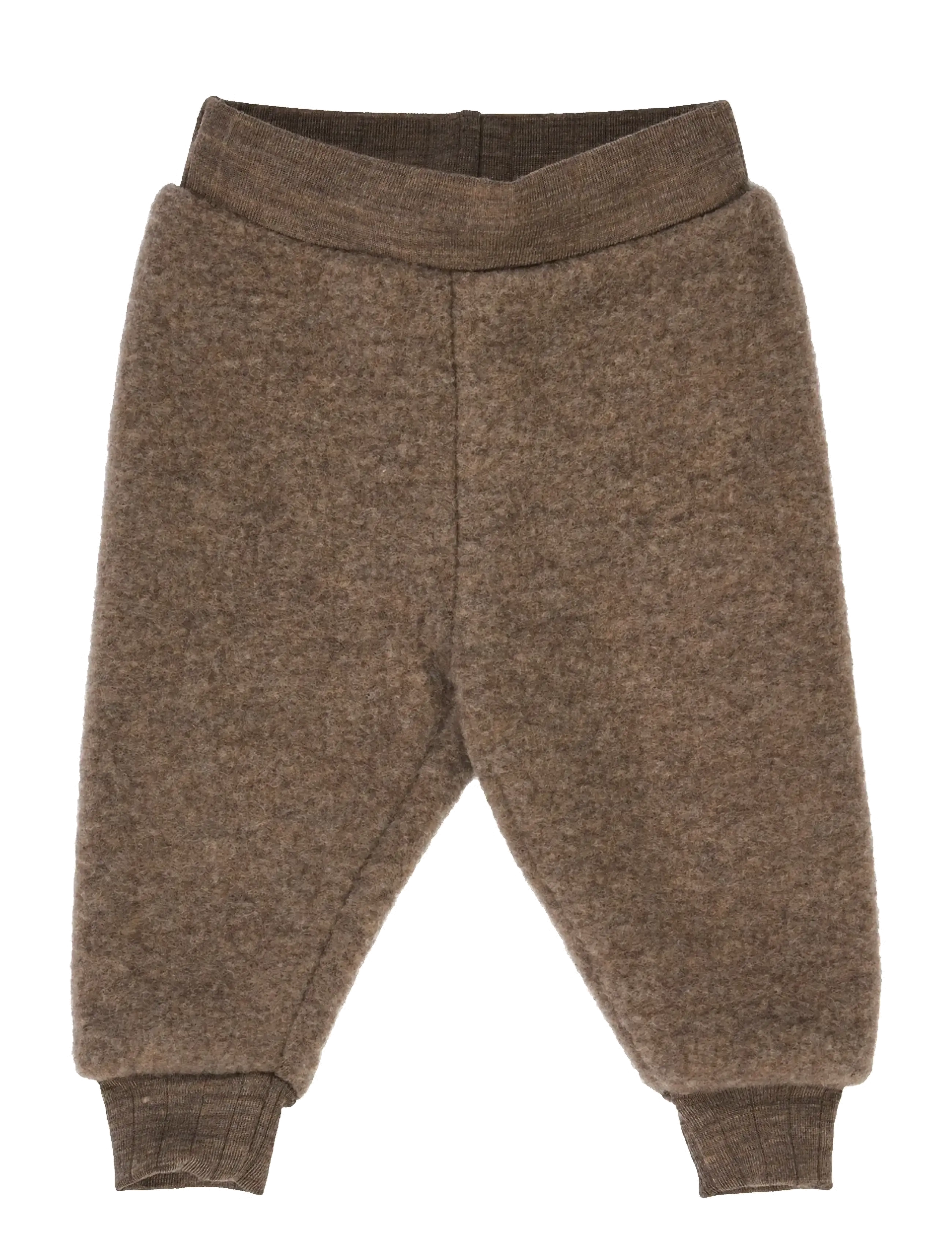 Müsli by Green Cotton Woolly fleece pants - Fleecebukser - WALNUT MELANGE / brown