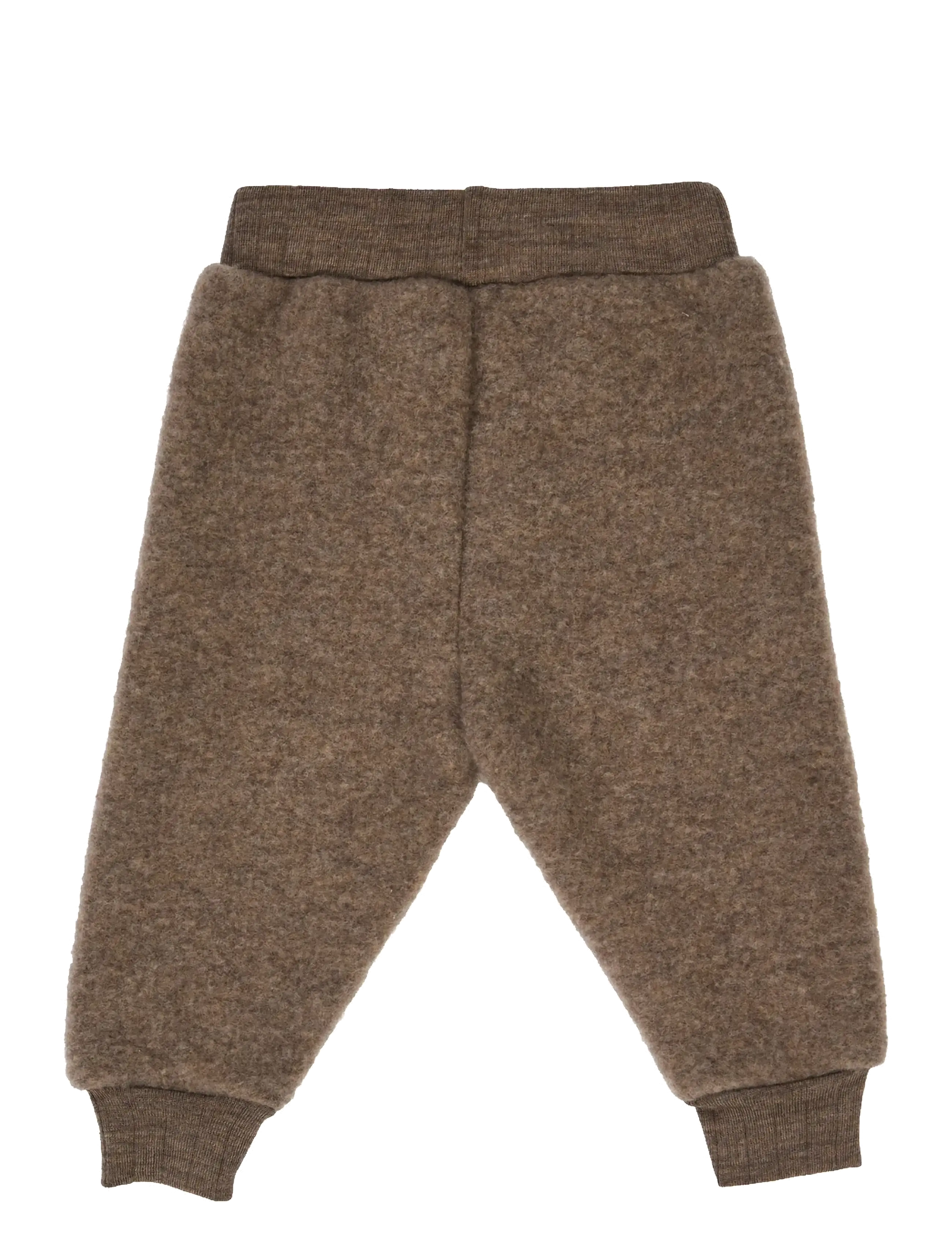Müsli by Green Cotton - Woolly fleece pants - baby trousers - walnut melange - 2