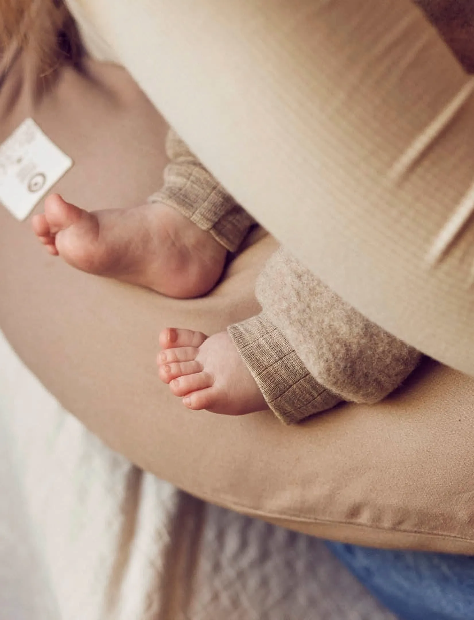 Müsli by Green Cotton - Woolly fleece pants - baby trousers - walnut melange - 3