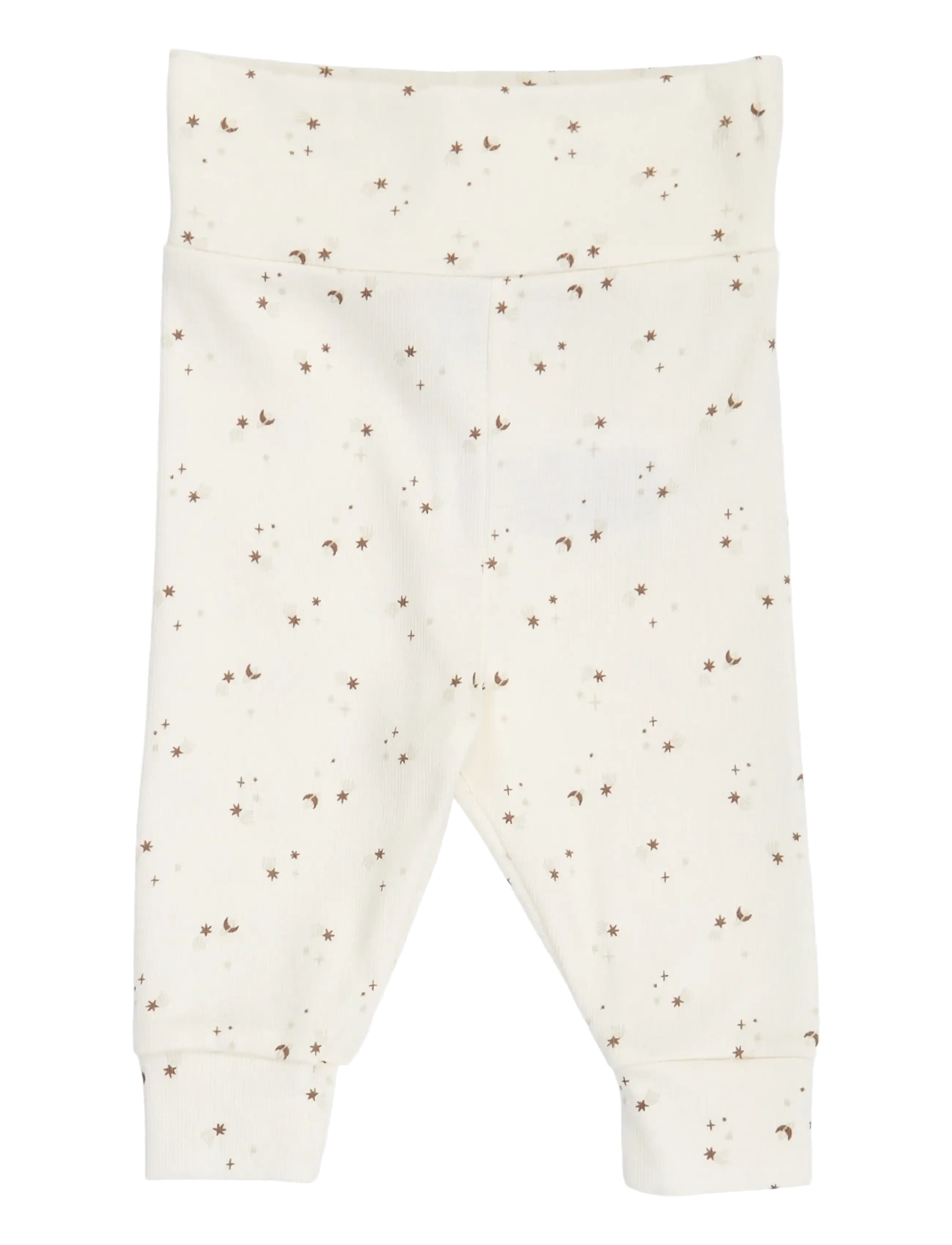 Müsli by Green Cotton Sparkle pants - Underdele - BALSAM CREAM/ WALNUT/ OAT / white