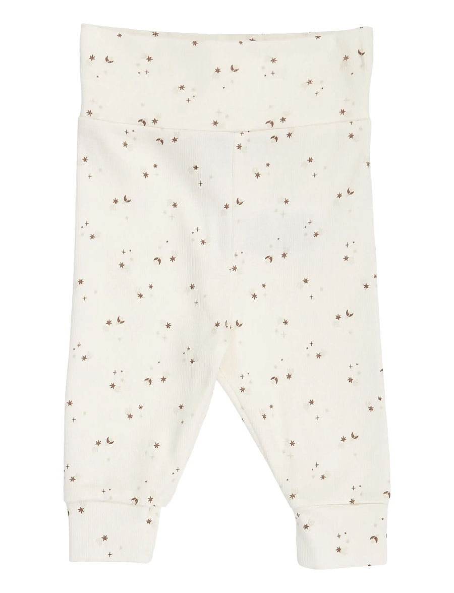 Müsli by Green Cotton - Sparkle pants - leggings - balsam cream/ walnut/ oat - 1