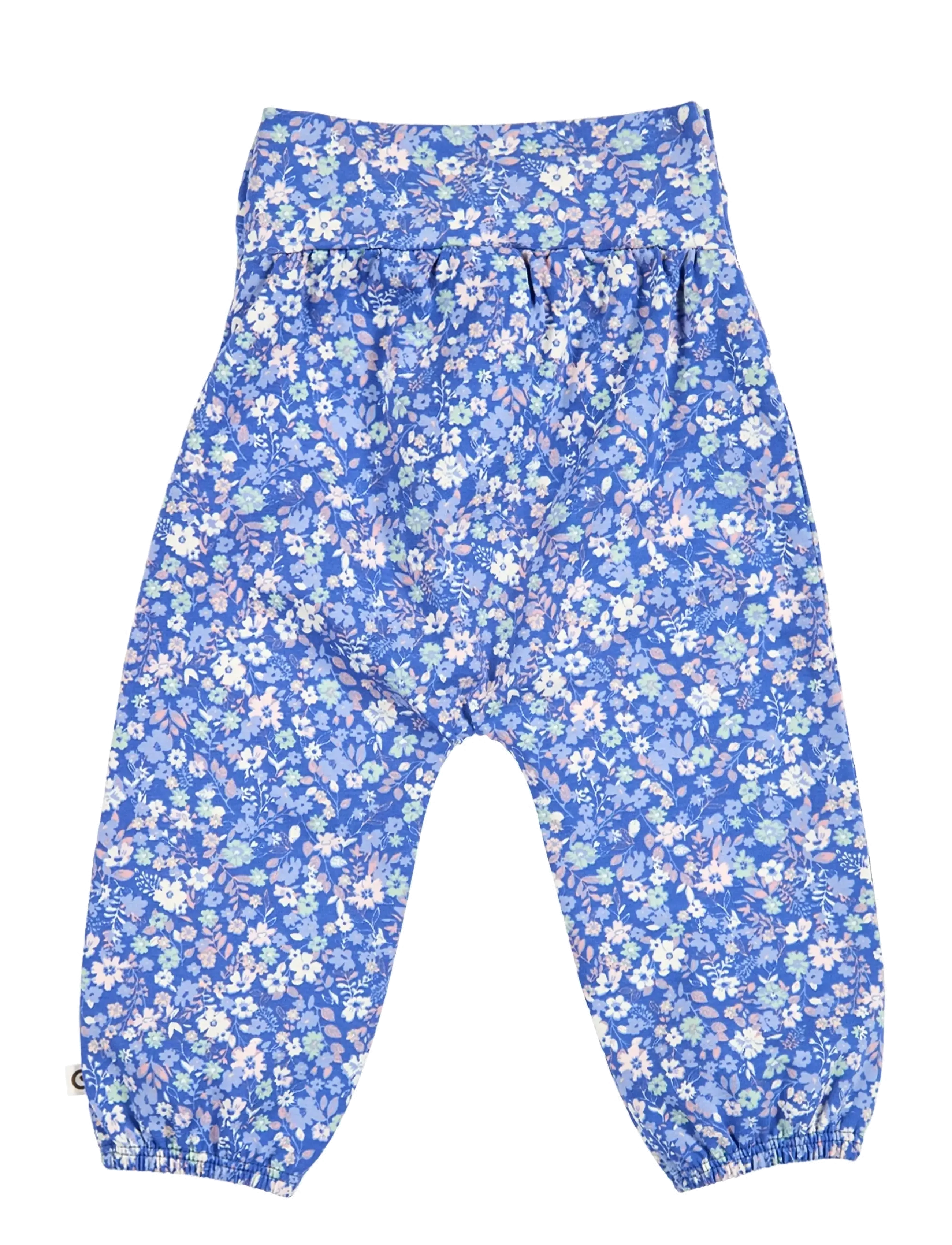 Müsli by Green Cotton - Primrose knot pants baby - babybukser - azure blue/ nectar/ tofu - 2