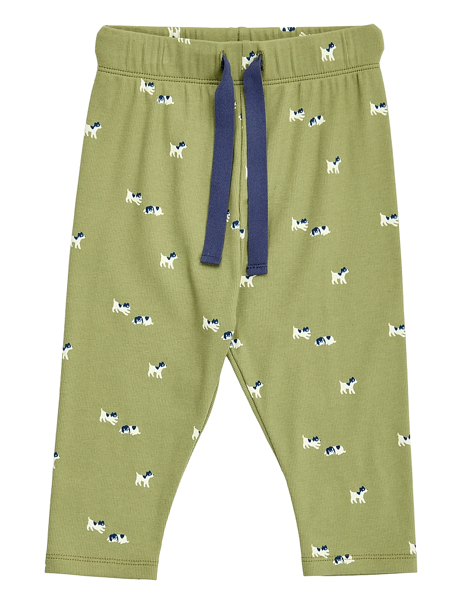 Müsli by Green Cotton - BFF pants baby - leggings - spring/ navy/ tofu - 0