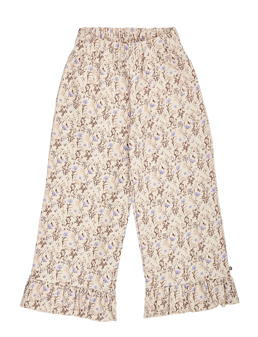 Müsli - Cornflower ruffle wide leg pants - oak/ walnut/ mauve - 0