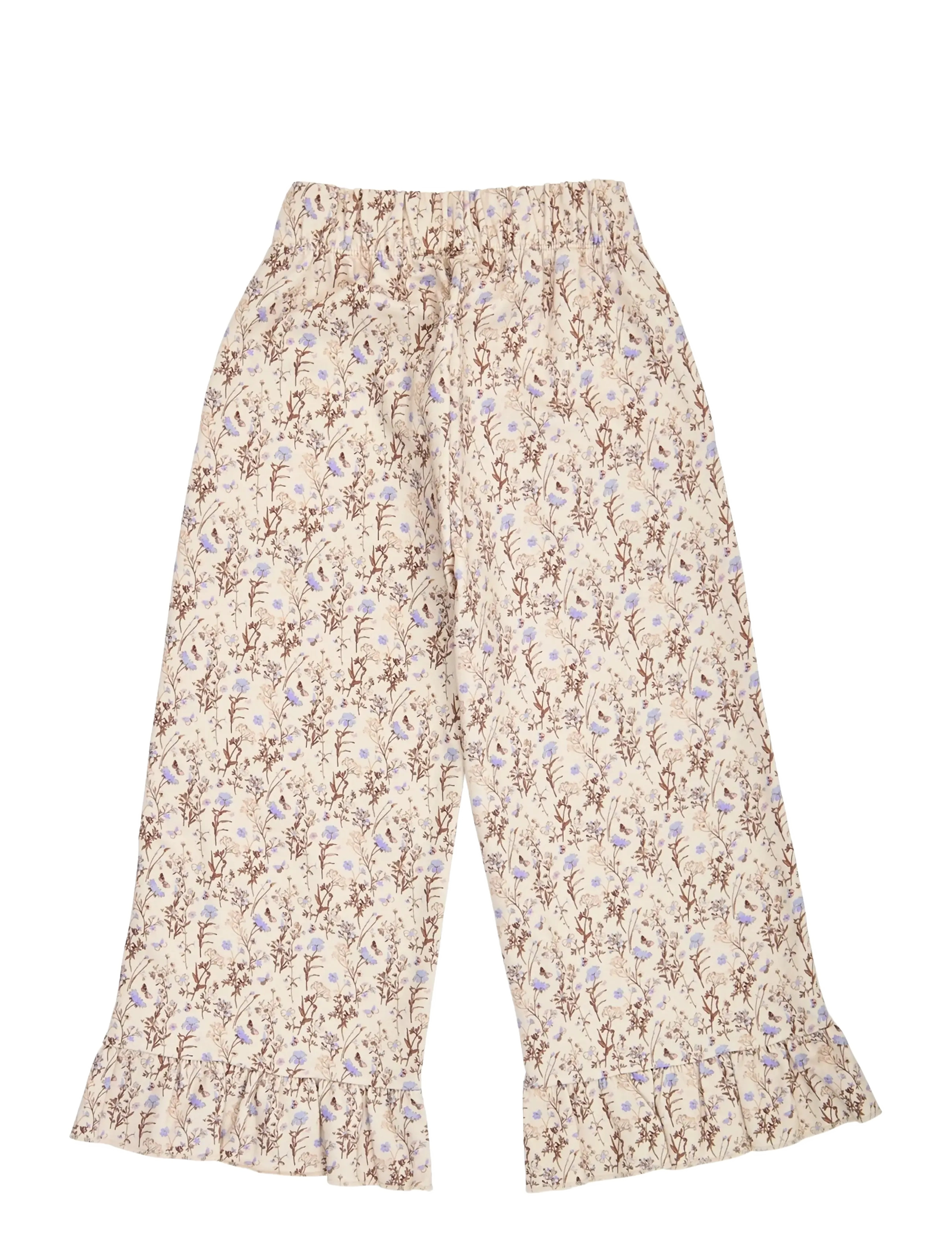 Müsli - Cornflower ruffle wide leg pants - oak/ walnut/ mauve - 1