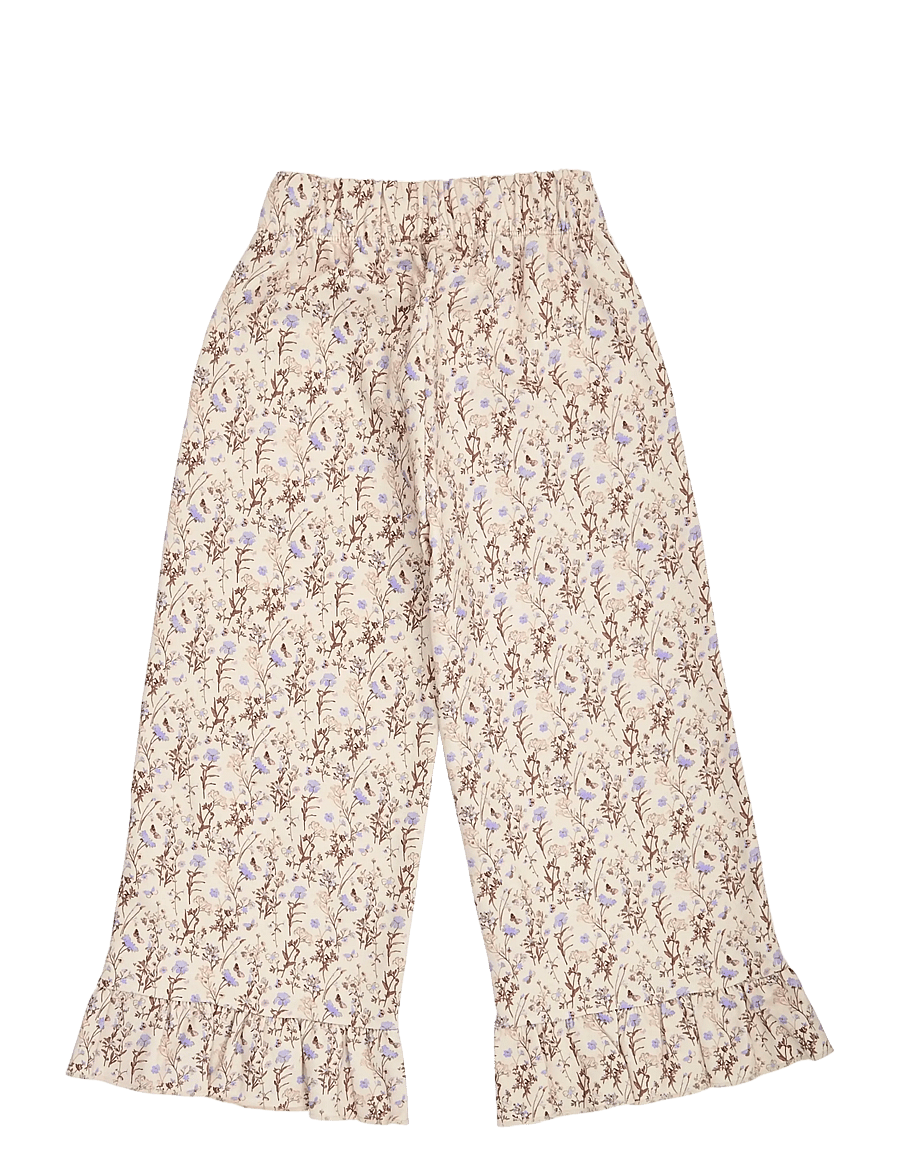 Müsli - Cornflower ruffle wide leg pants - oak/ walnut/ mauve - 1