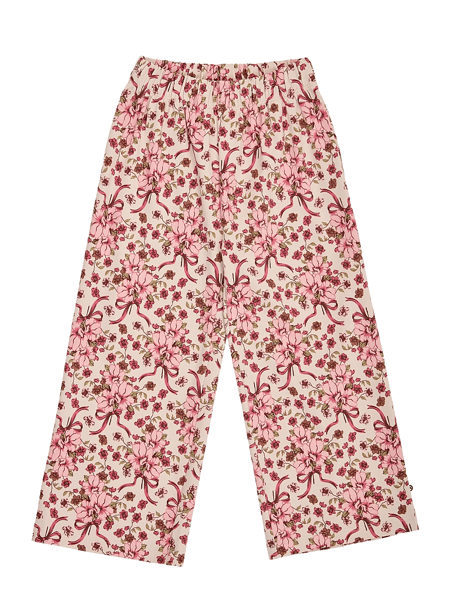 Müsli - Bouquet wide leg pants - oak/ blush/ baroque rose - 0
